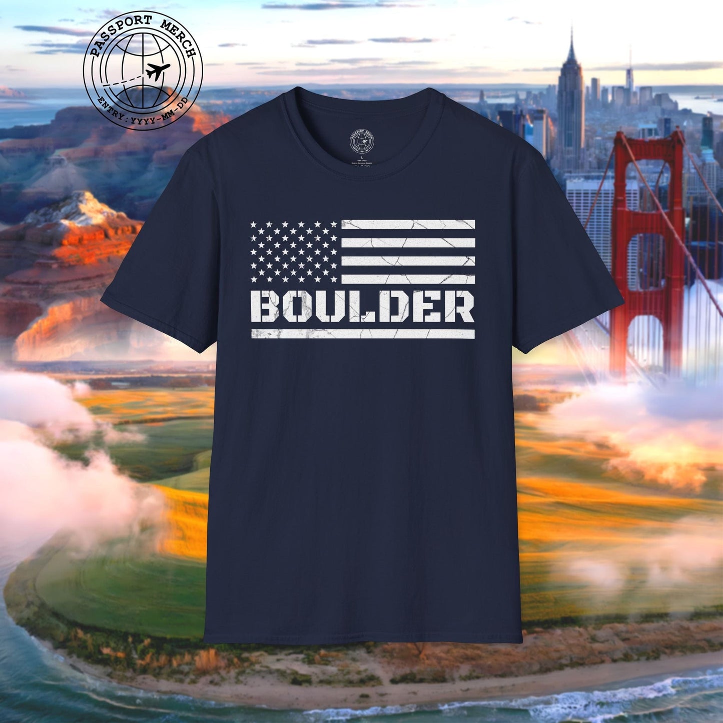 Boulder Stars & Stripes, Colorado T-Shirt