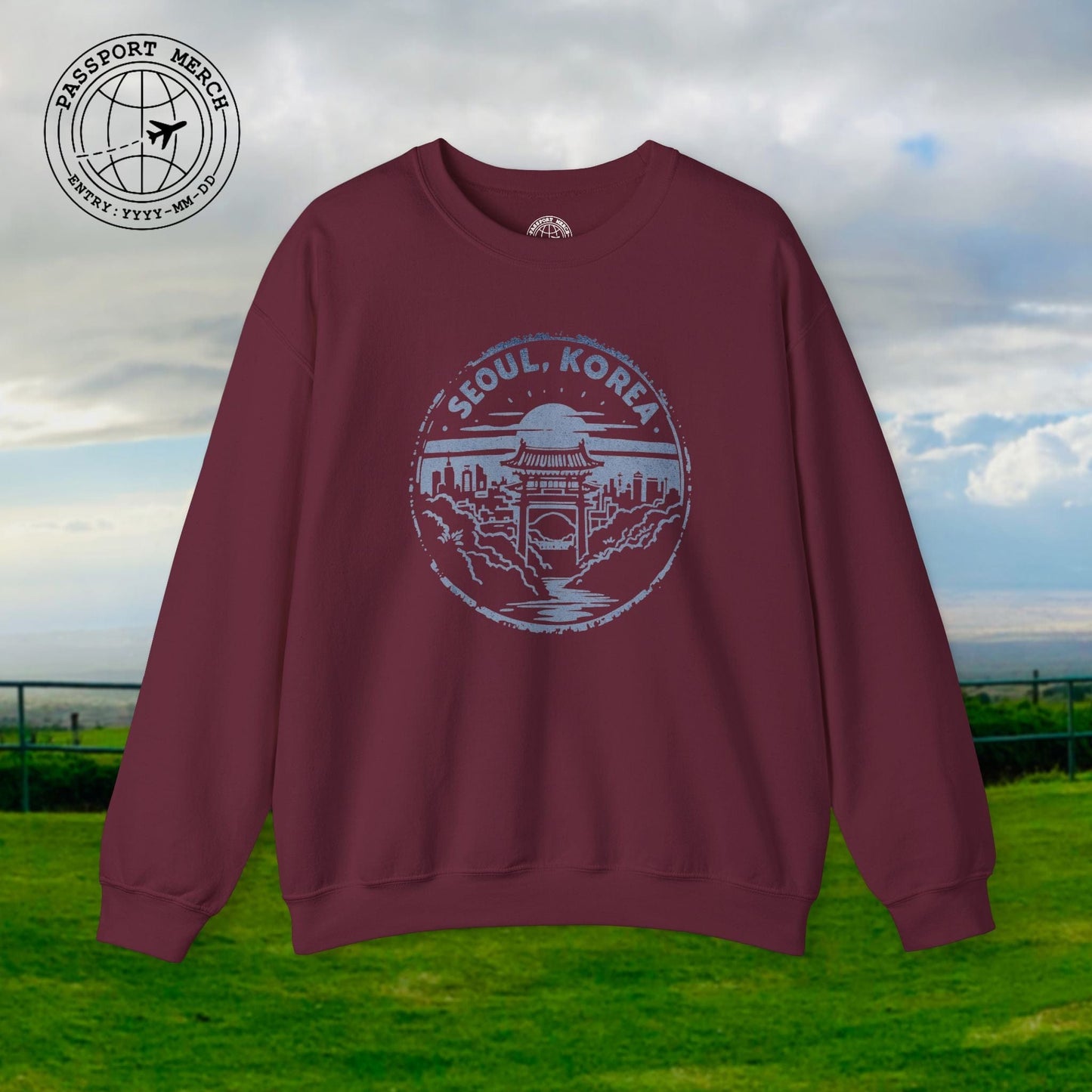 Vintage Badge, Seoul Korea Crewneck