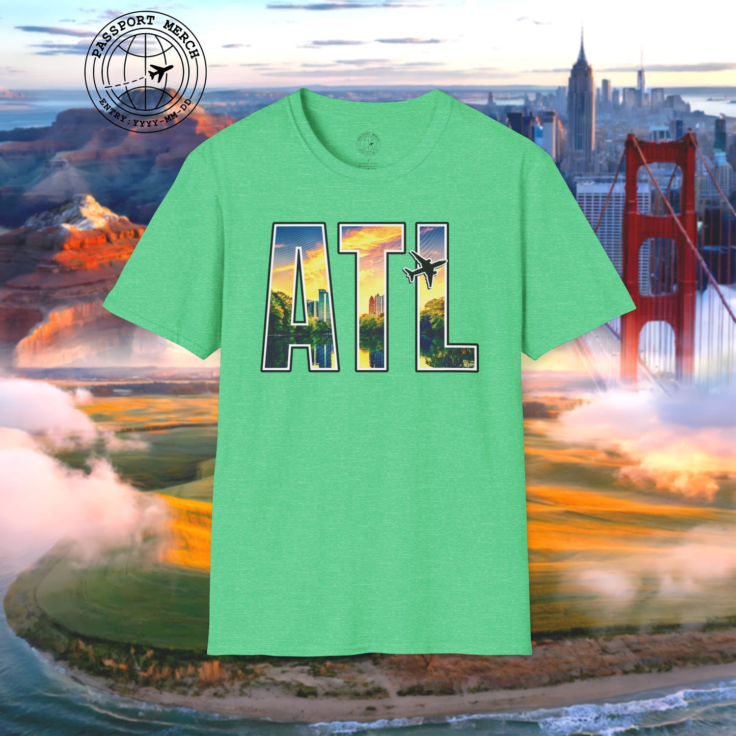 Airport Window Atlanta Georgia ATL T-Shirt