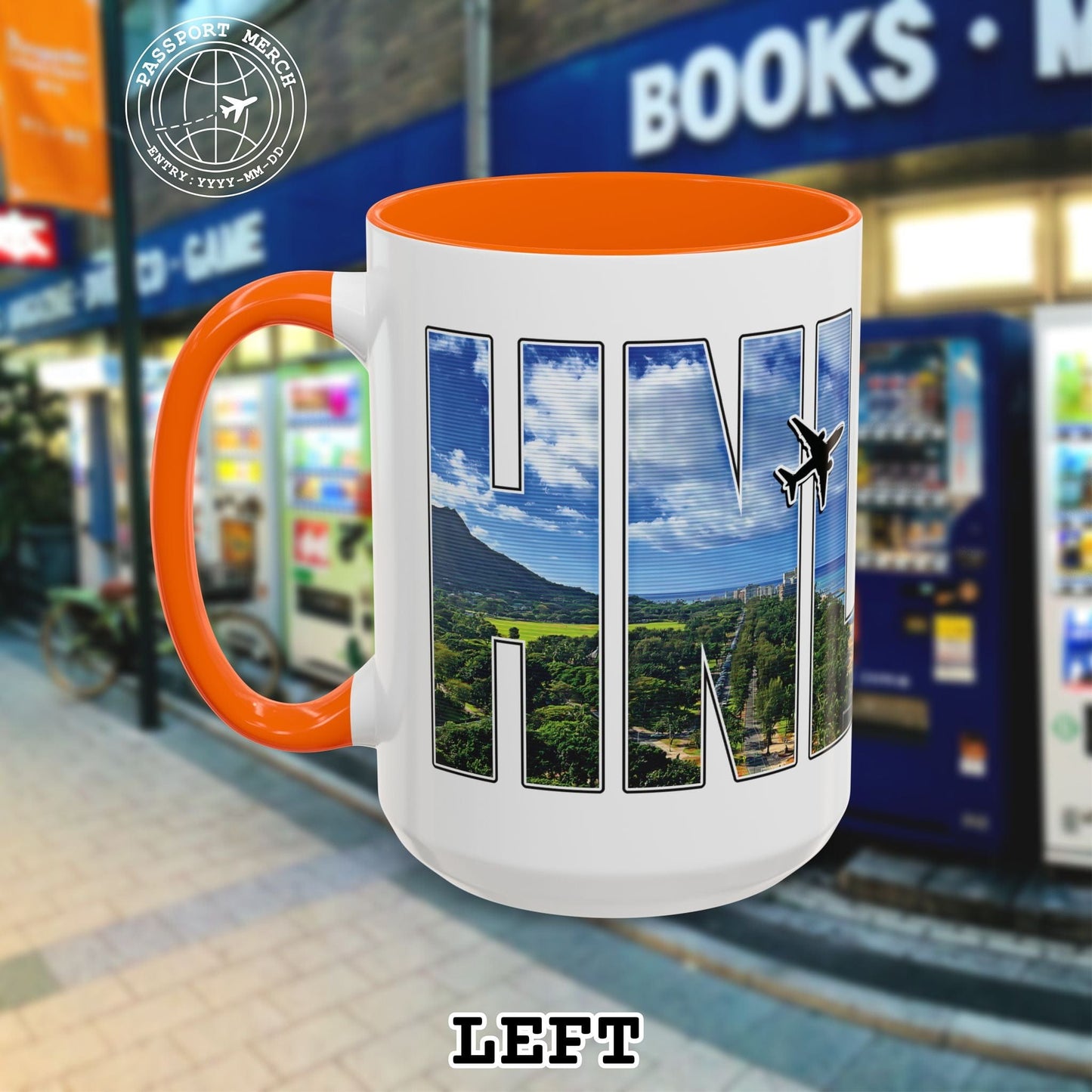 Airport Window Honolulu Oahu Hawaii HNL 15oz Mug