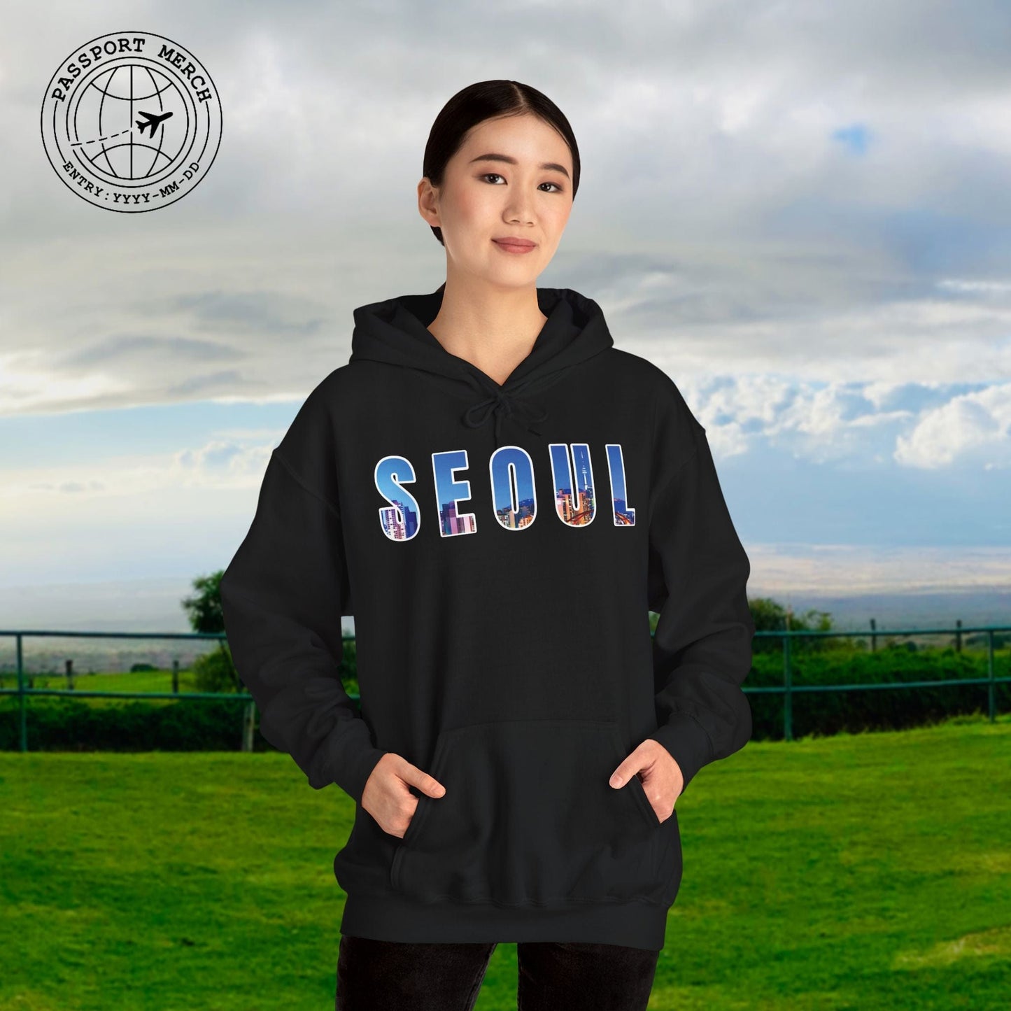 City Window Seoul Korea Hoodie
