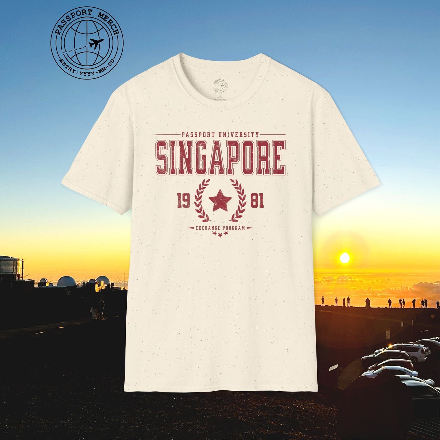 Vintage Passport University, Singapore T-Shirt