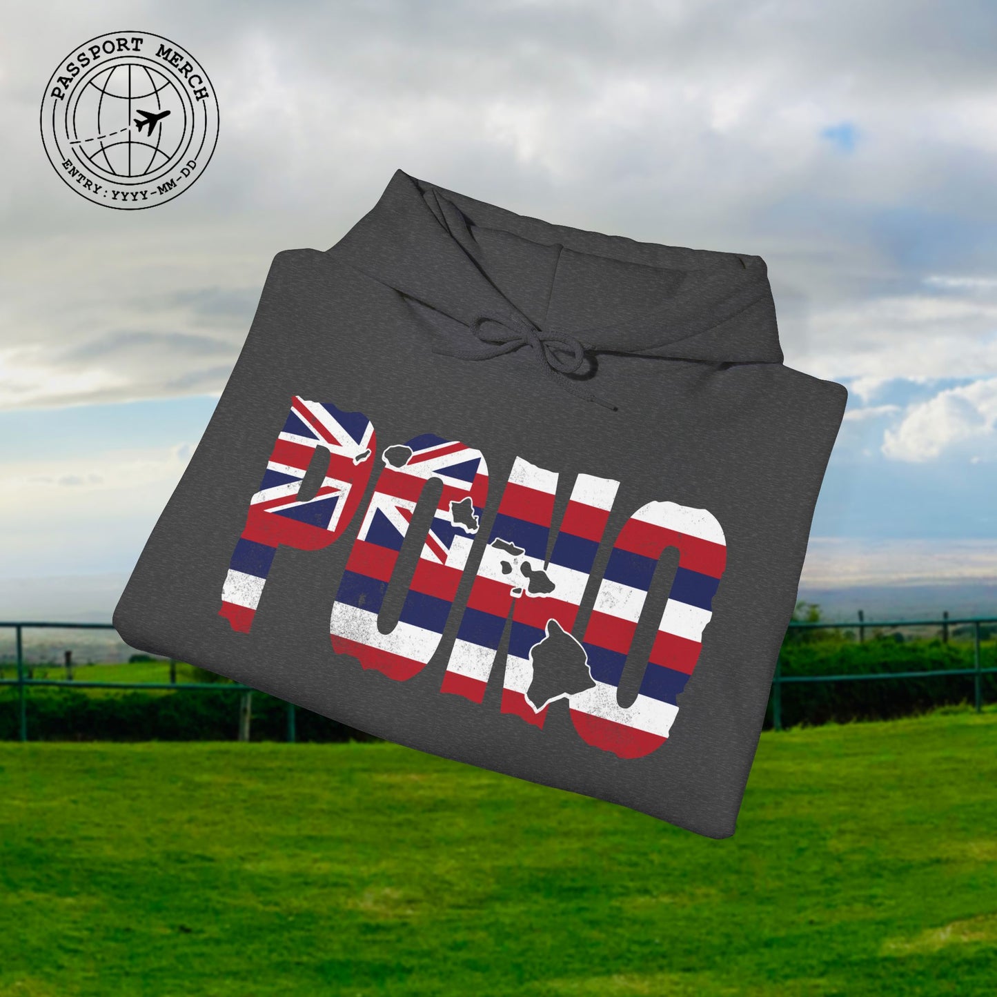 Hawaii Pono Letter Flag Hoodie