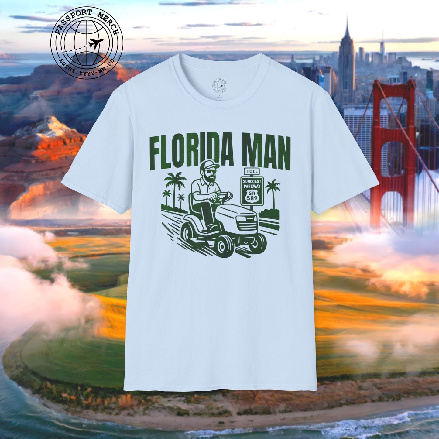 Florida Man Arrested for Driving Lawn Mower on Highway T-Shirt