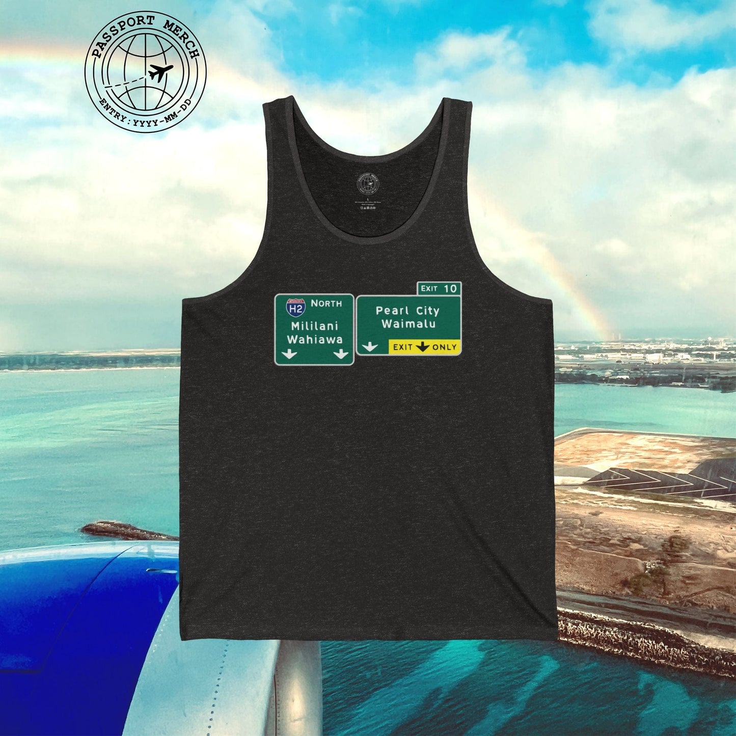 Signs of Wanderlust, Pearl City/Waimalu Exit 10, Hawaii Tank Top