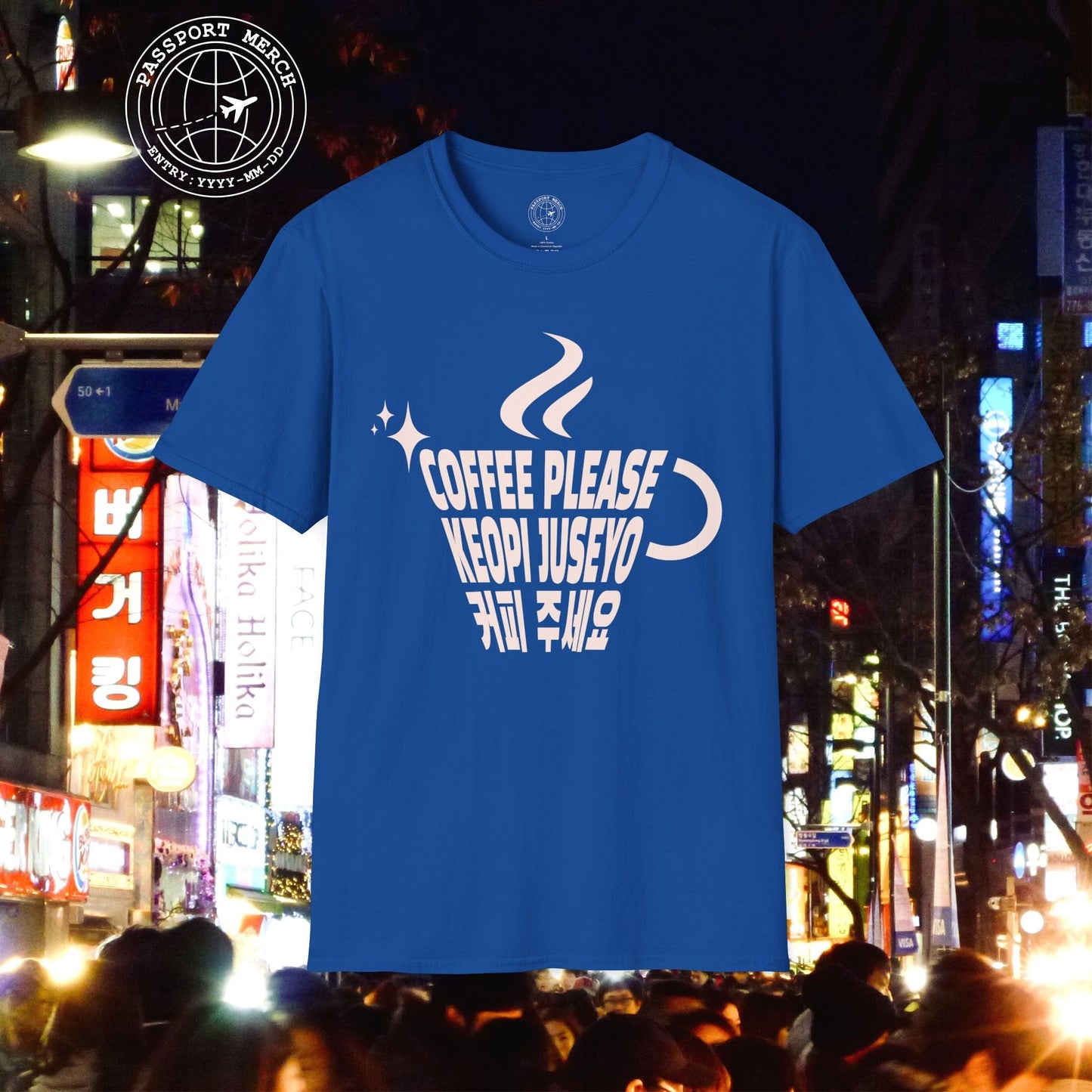Coffee Please. Keopi Juseyo. Korea T-Shirt