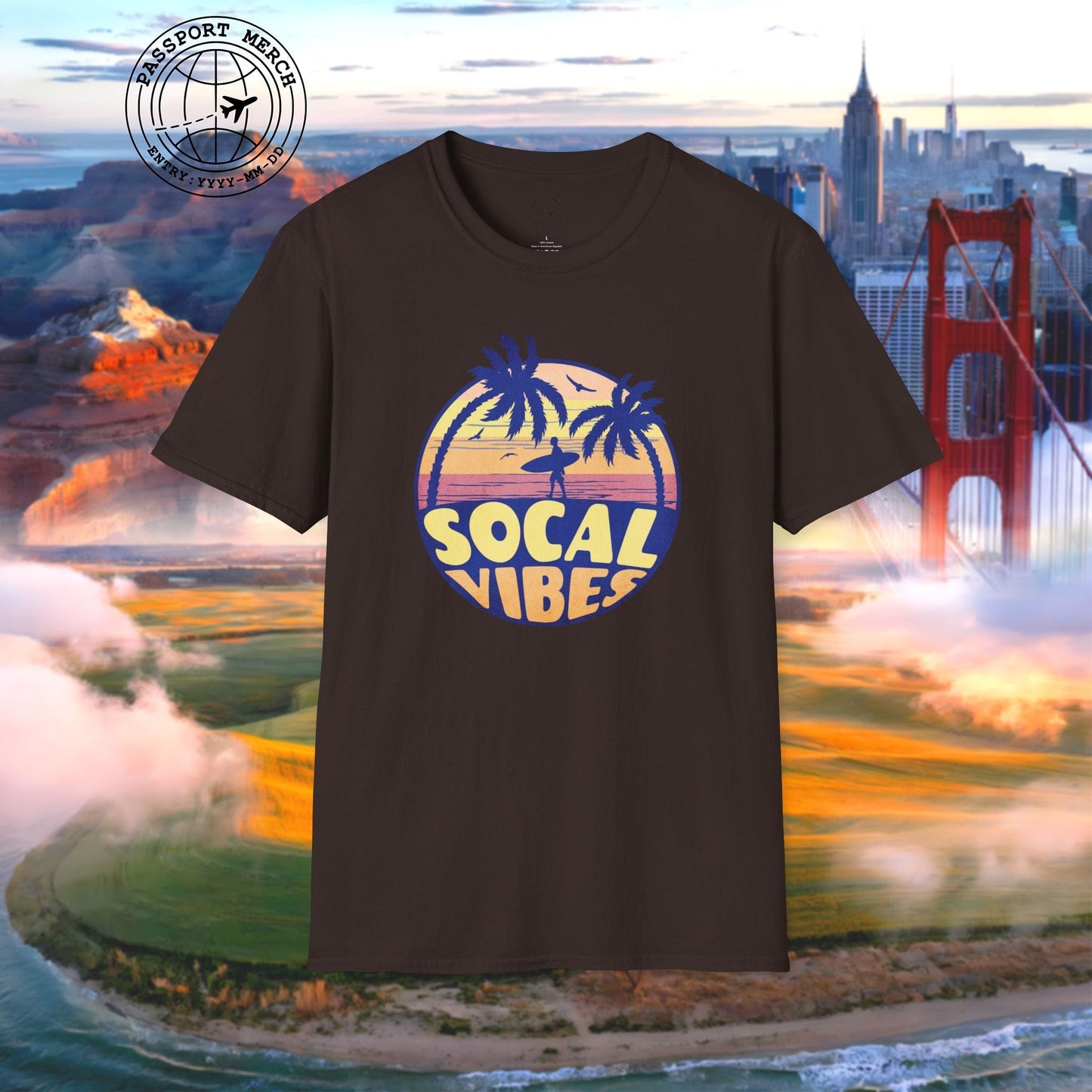 Retro SoCal Vibes, California T-Shirt