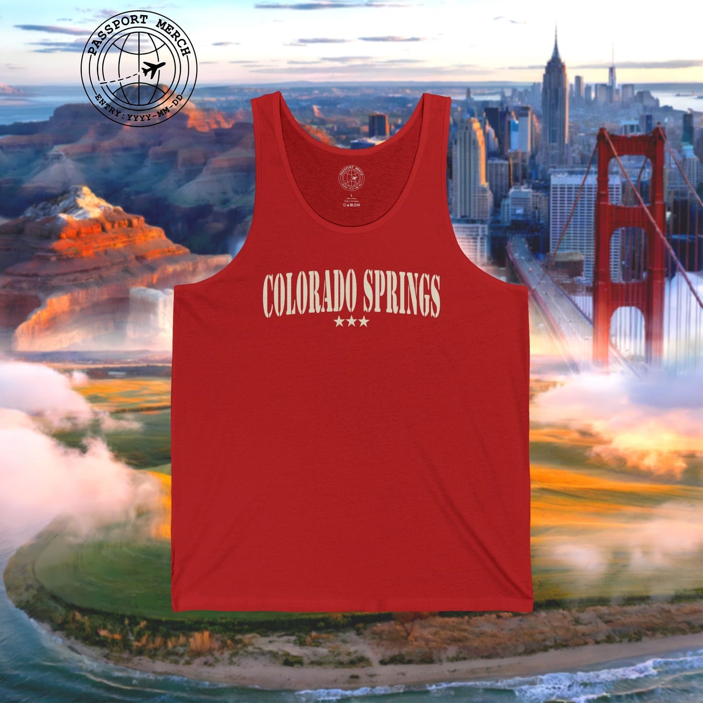 Classic Military, Colorado Springs, Colorado Tank Top