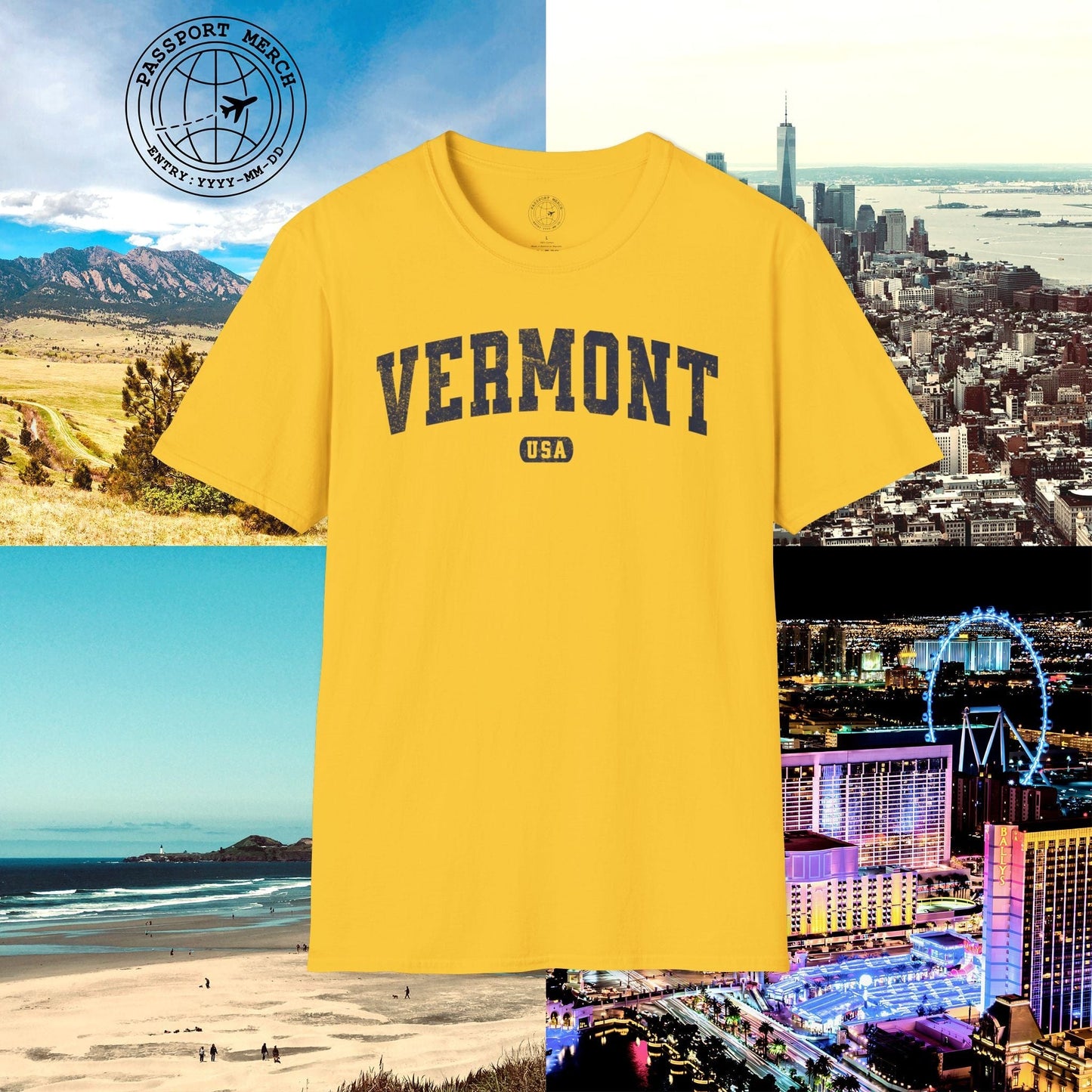 Classic Athletic, Vermont (50 States Edition) T-Shirt