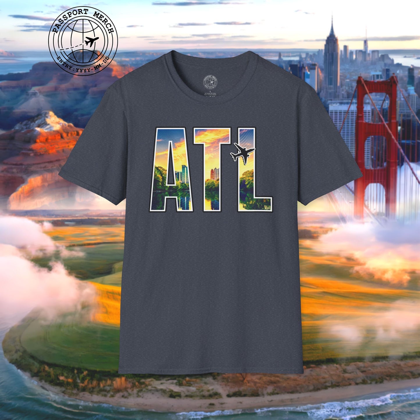 Airport Window Atlanta Georgia ATL T-Shirt