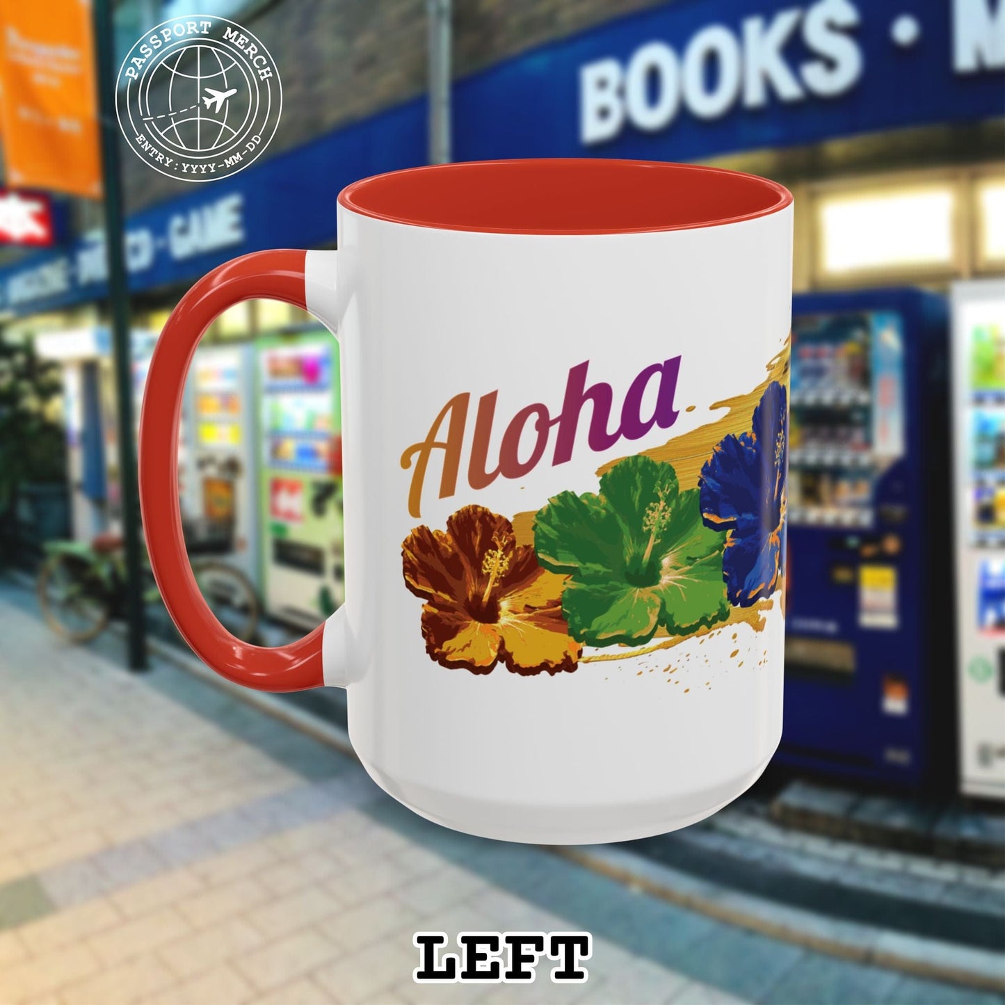 Pop Art Hibiscus, Hawaii 15oz Mug