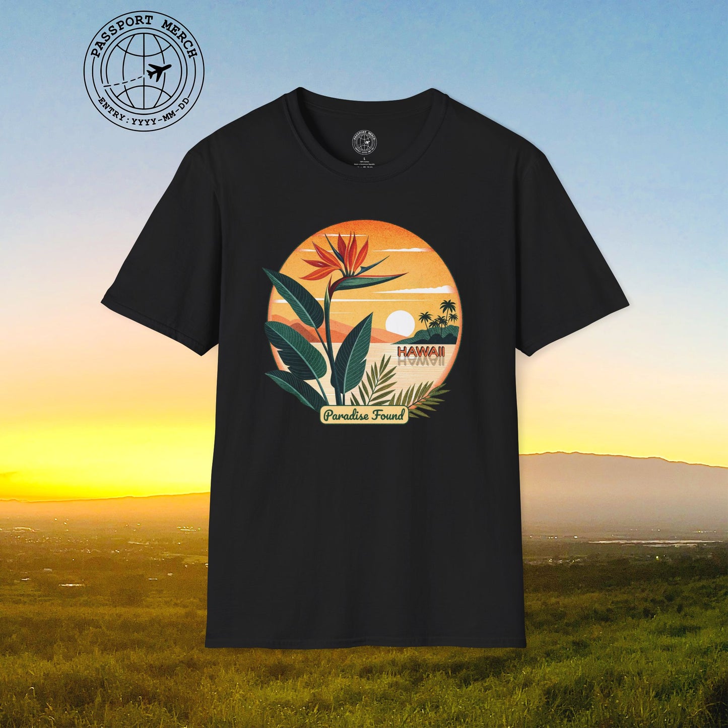 Retro (Bird of) Paradise Found, Hawaii T-Shirt