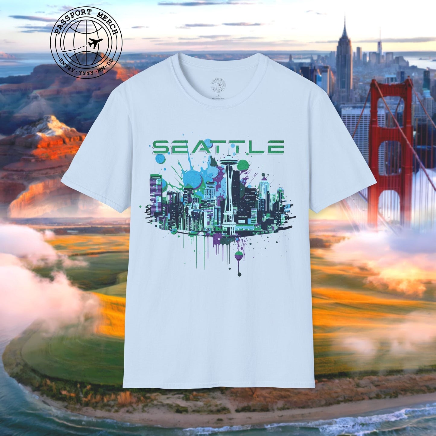 Abstract Space Needle, Seattle Washington T-Shirt