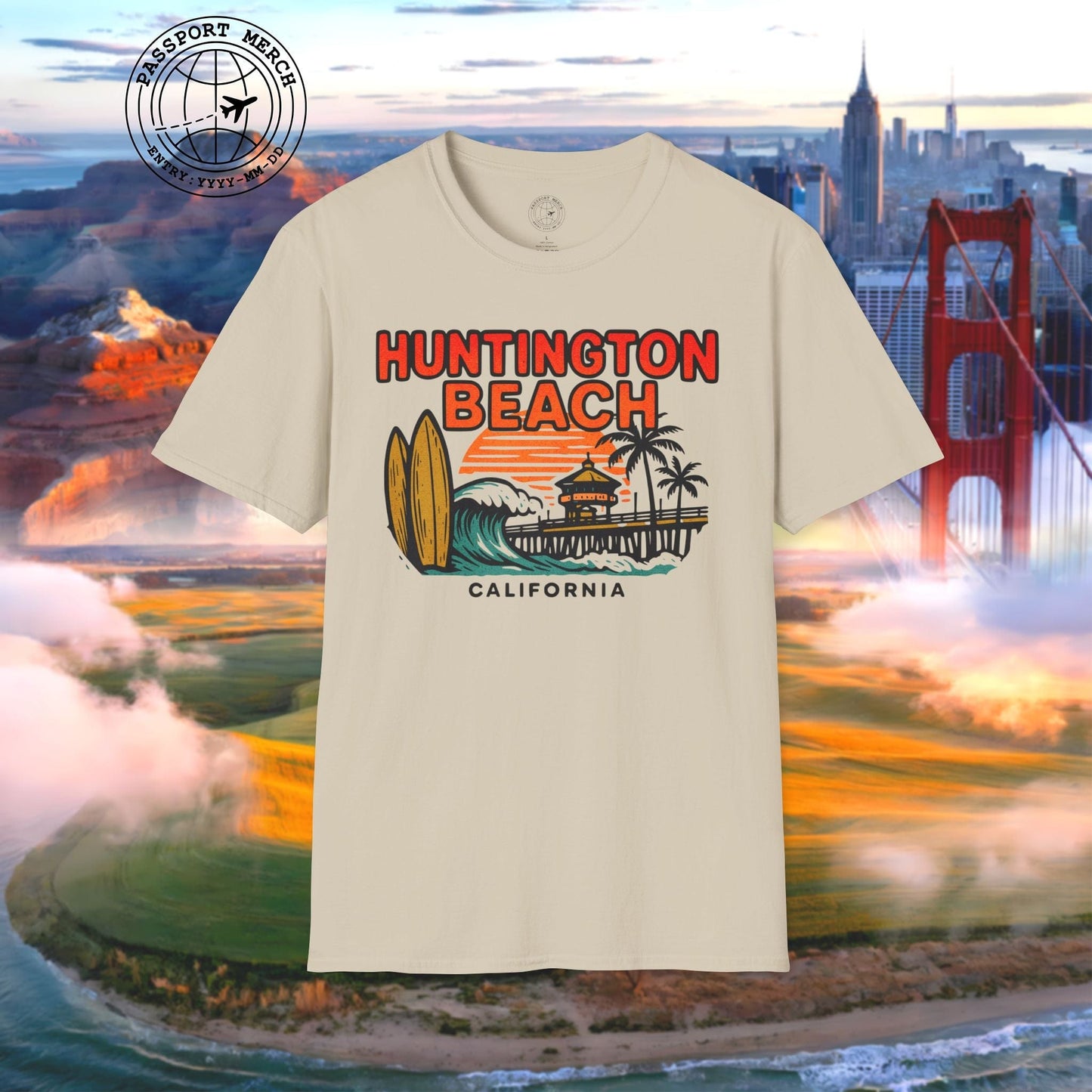 Huntington Beach, California - 80's Vintage T-Shirt