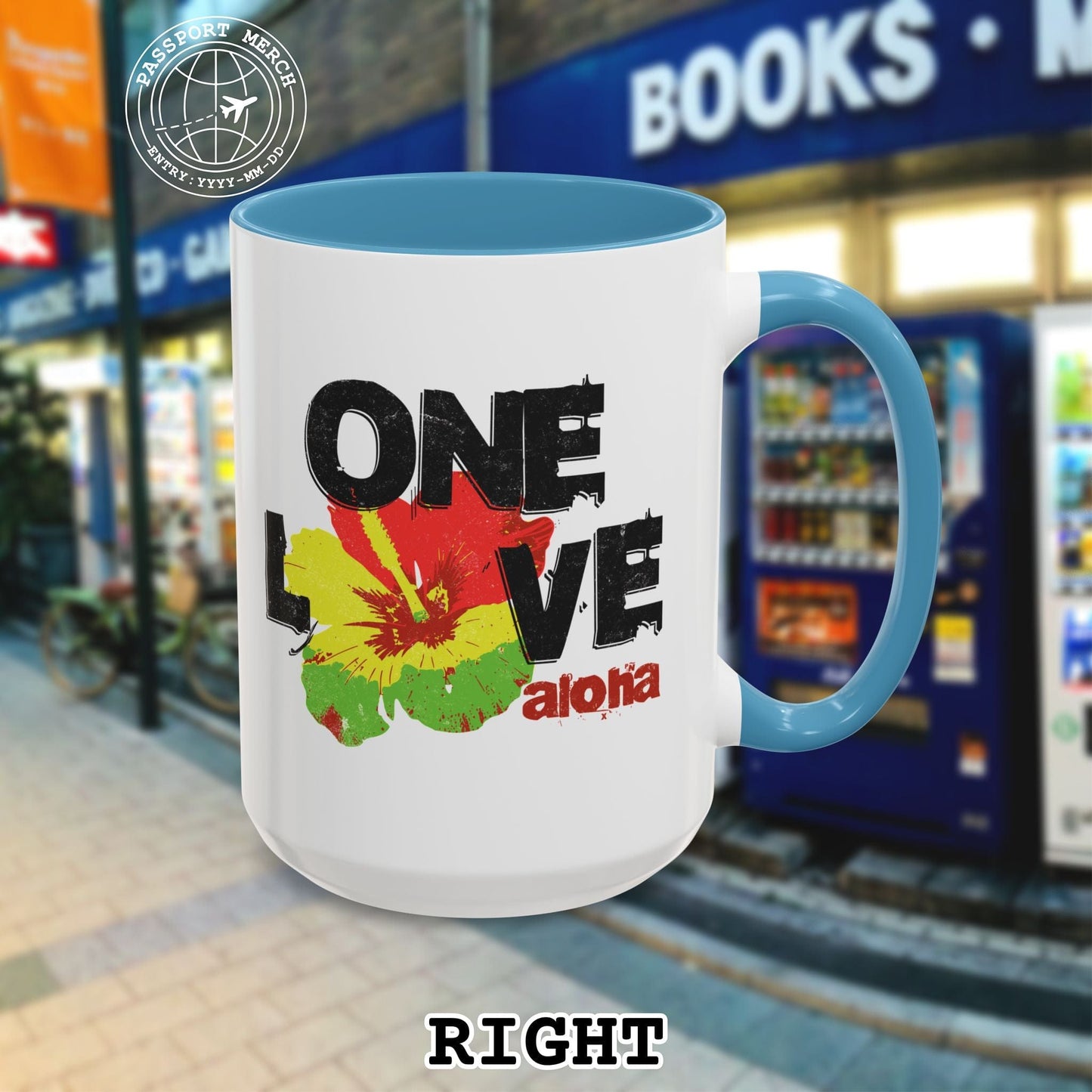 One Love, Aloha, Hawaii 15oz Mug