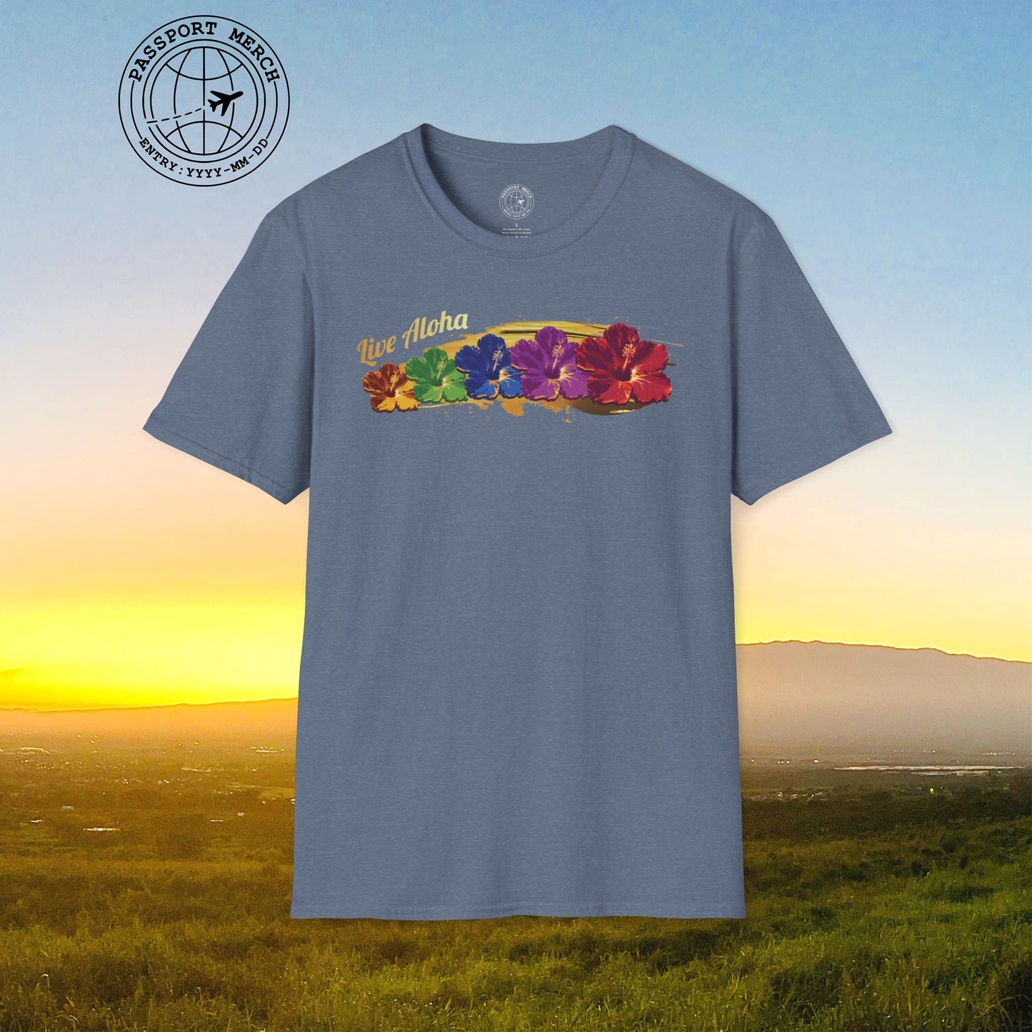 Live Aloha Pop Art Hibiscus, Hawaii T-Shirt