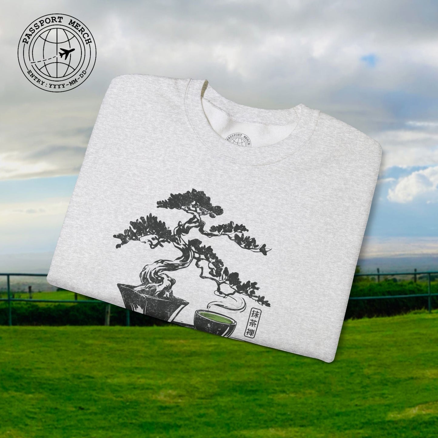 Vintage Matcha Zen, Japan Crewneck