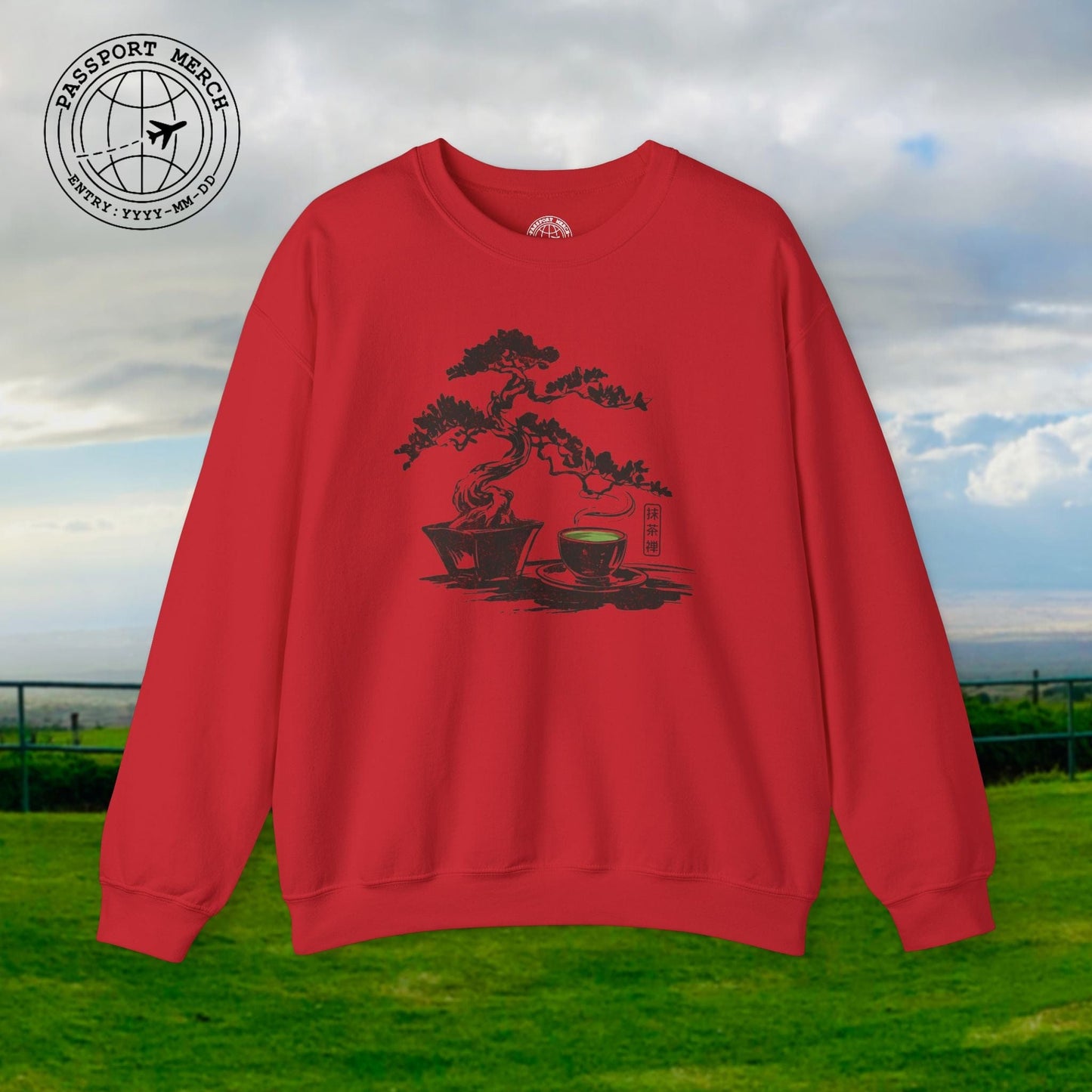 Vintage Matcha Zen, Japan Crewneck