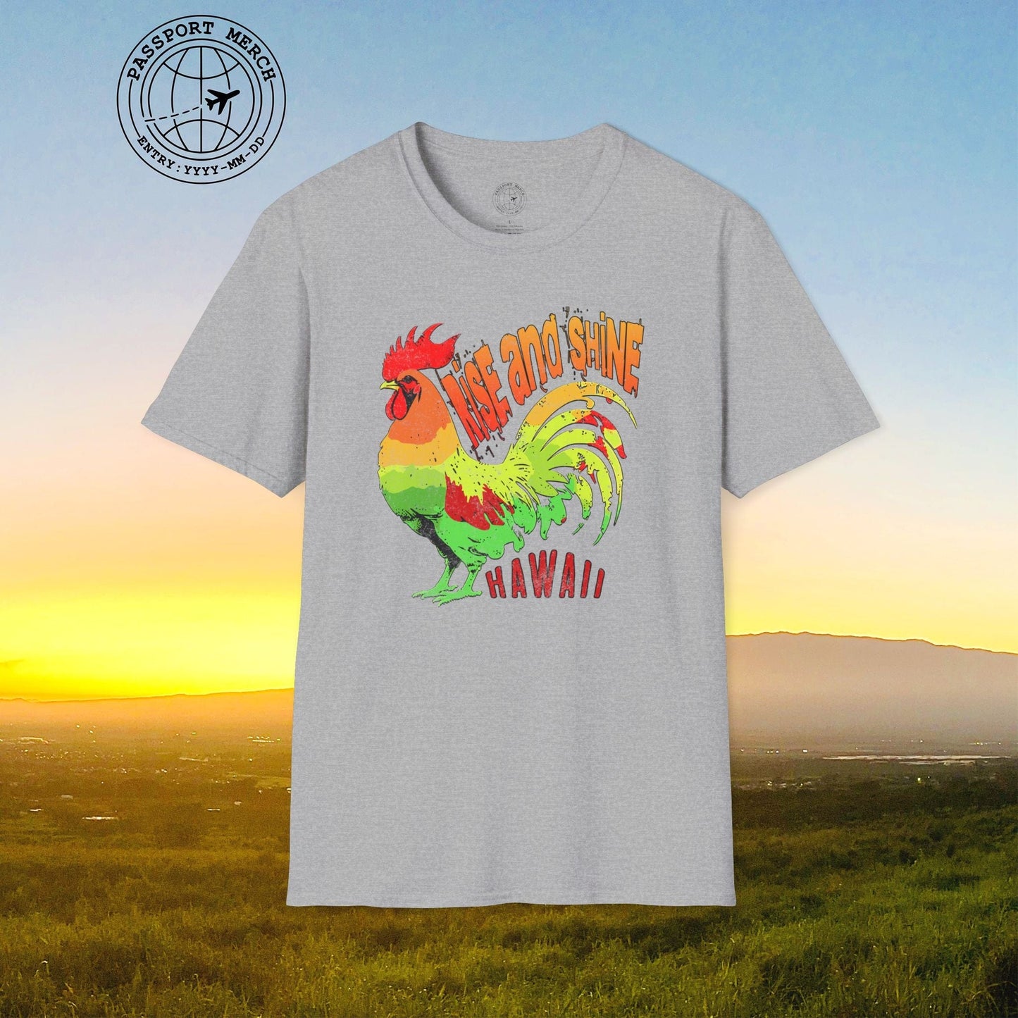 Rise and Shine Rooster, Hawaii T-Shirt