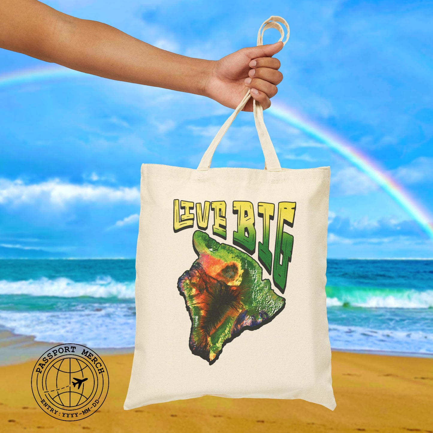 Live BIG (Island), Hawaii Tote Bag
