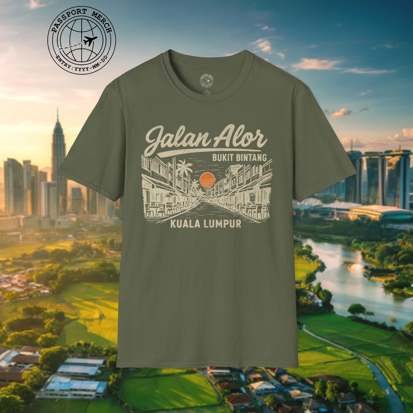 Jalan Alor Kuala Lumpur Malaysia (Vintage Urban) T-Shirt