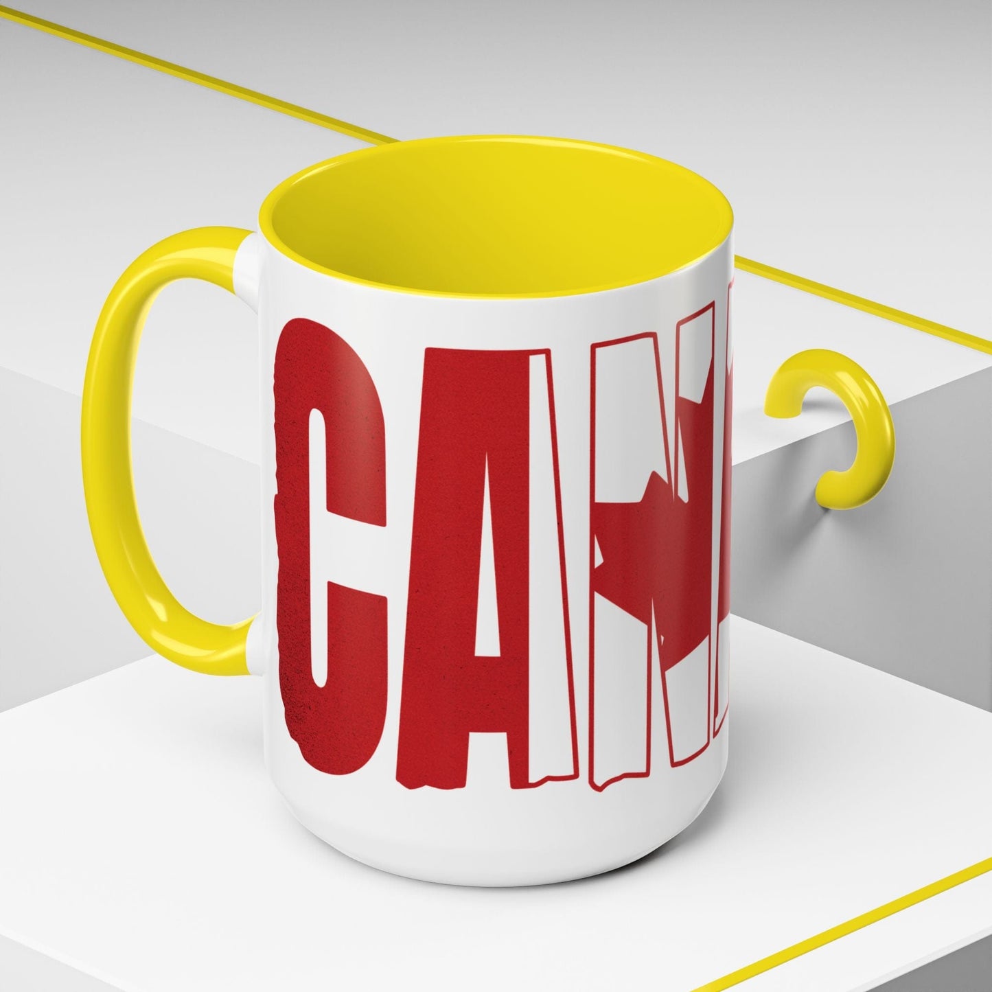 Vintage Canada Patriotism Letter Flag 15oz Mug