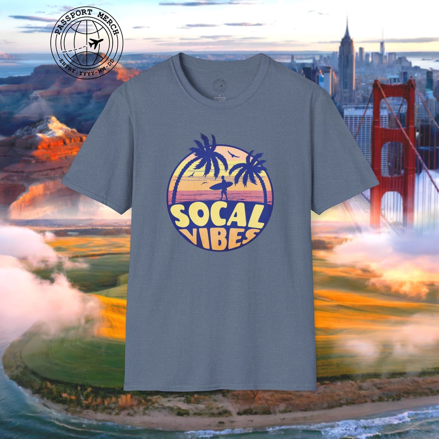Retro SoCal Vibes, California T-Shirt