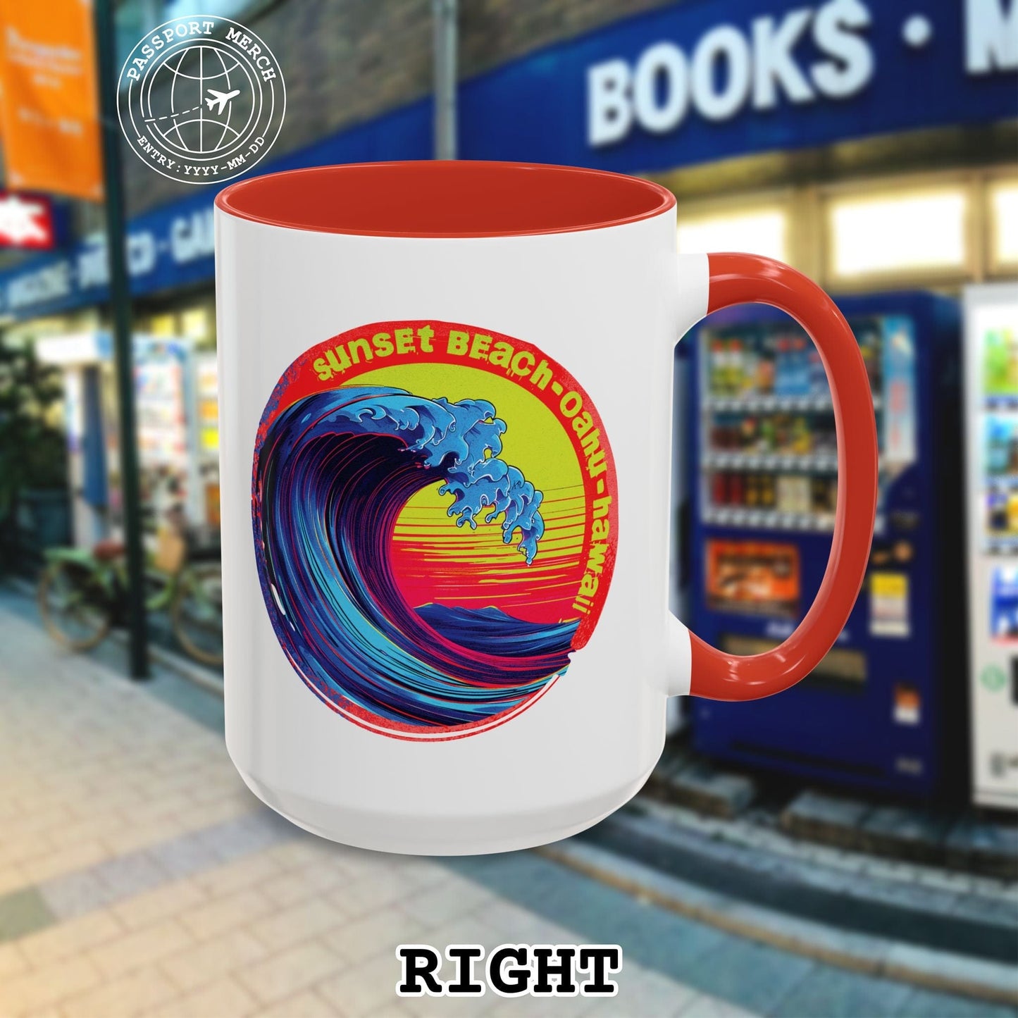 Sunset Beach Oahu, Hawaii 15oz Mug