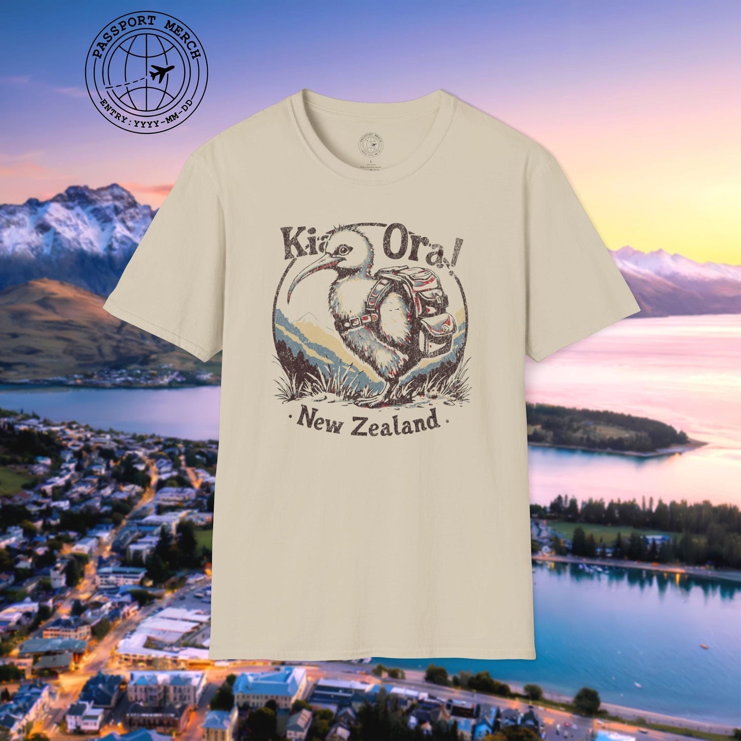 Kia Ora Kiwi, New Zealand T-Shirt