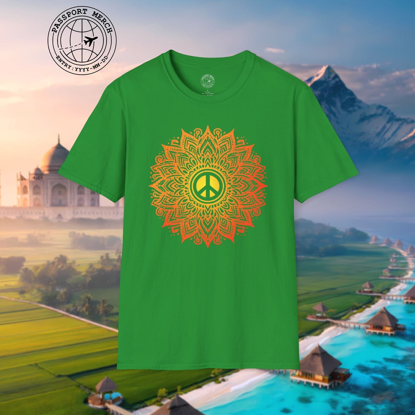 Peace Mandala India T-Shirt