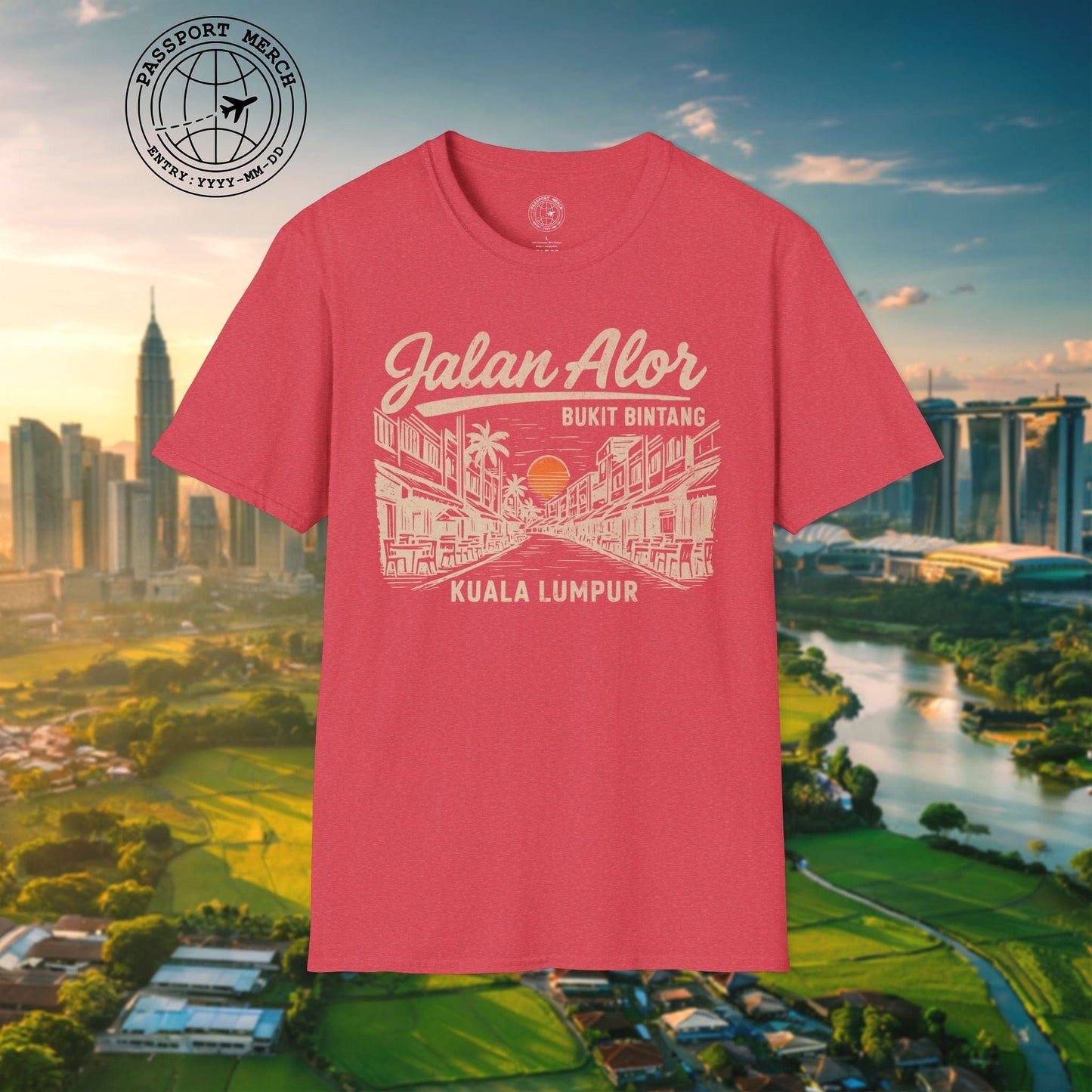 Jalan Alor Kuala Lumpur Malaysia (Vintage Urban) T-Shirt