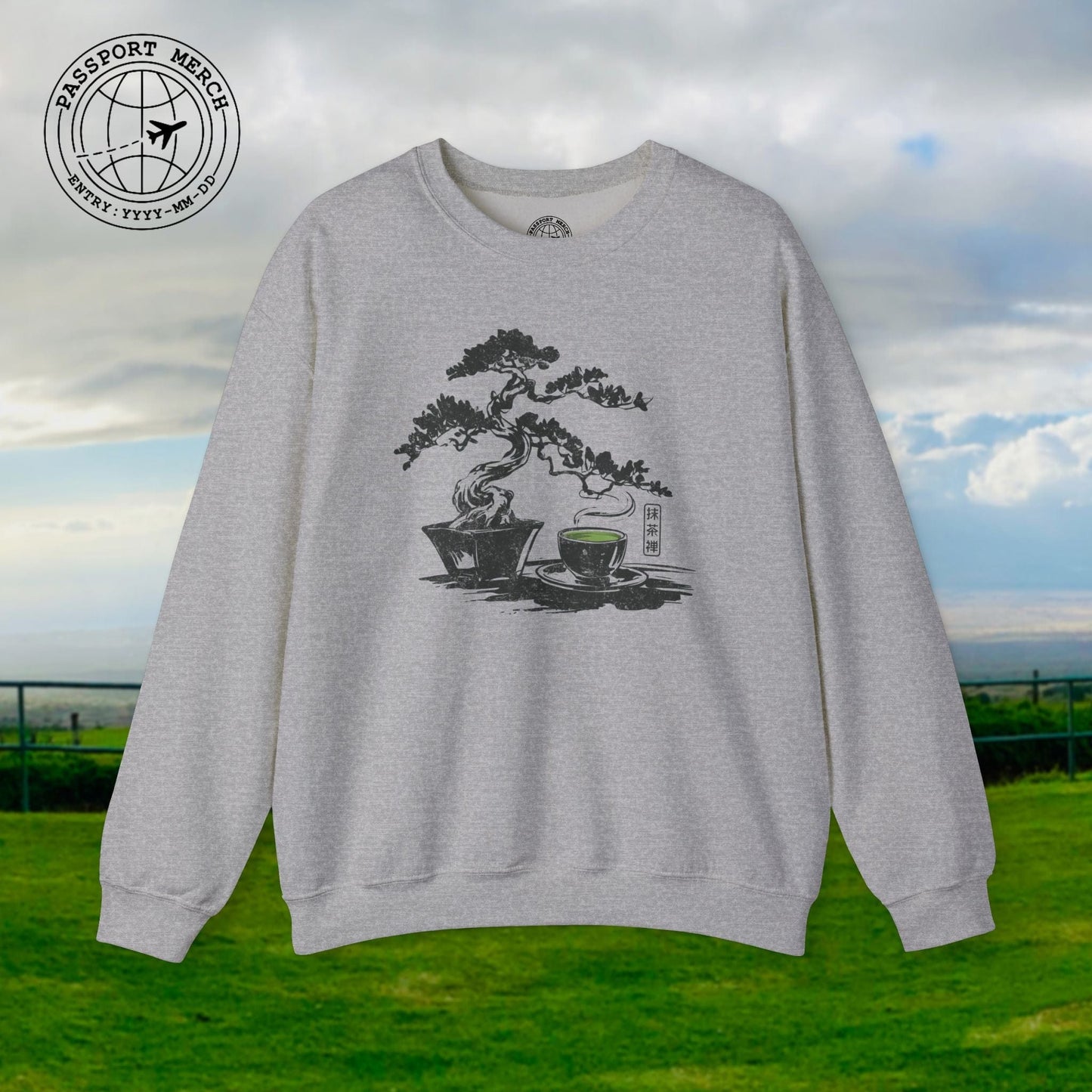 Vintage Matcha Zen, Japan Crewneck