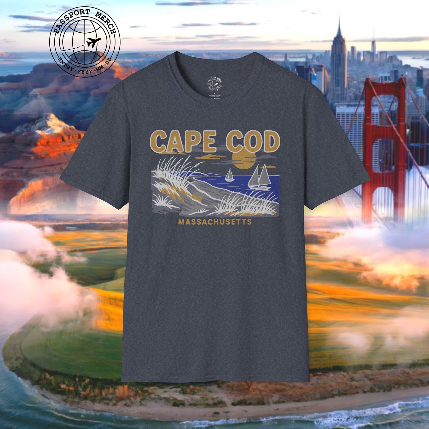Cape Cod, Massachusetts - 80's Vintage T-Shirt