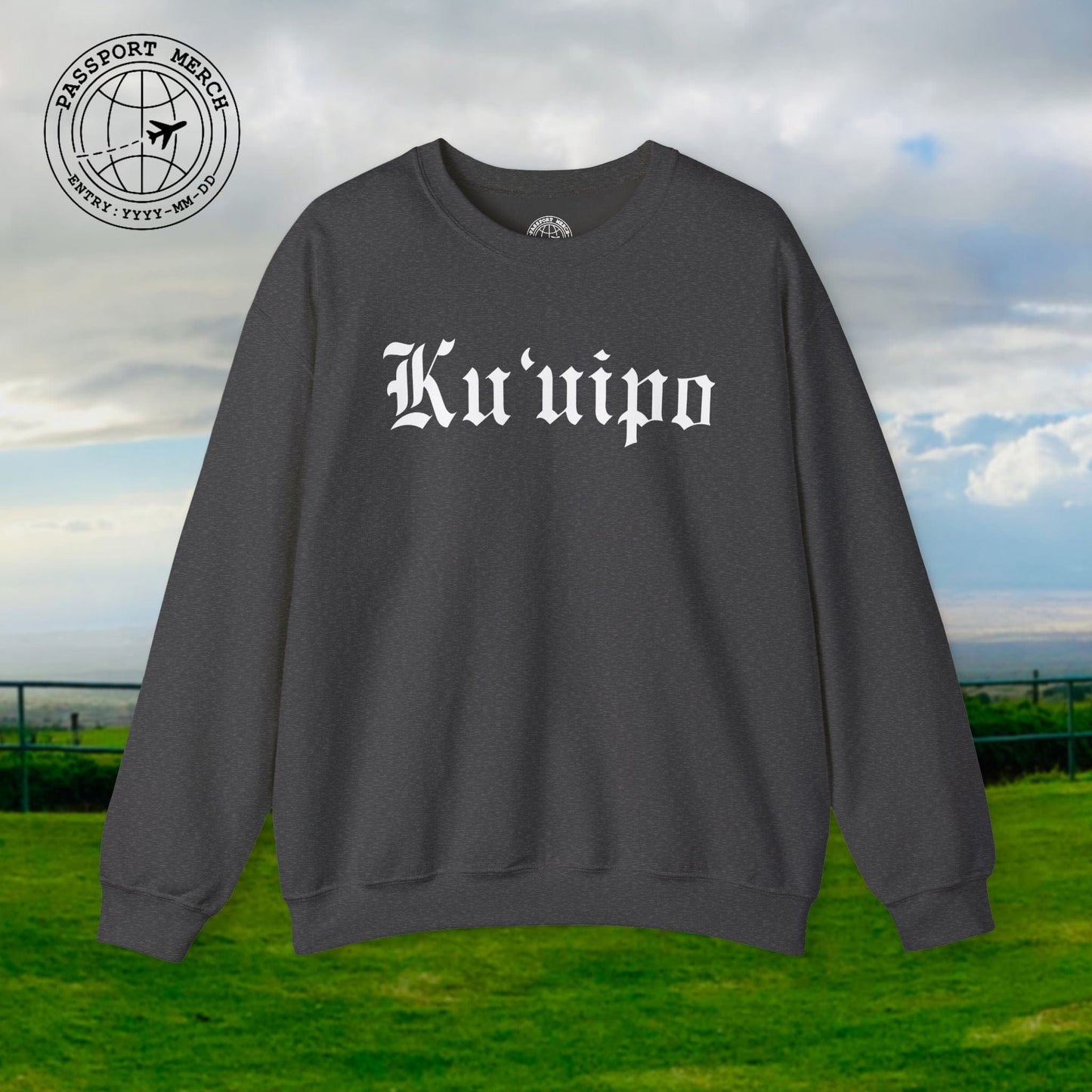 Black and White Ku'uipo (Hawaiian Jewelry Style) Crewneck