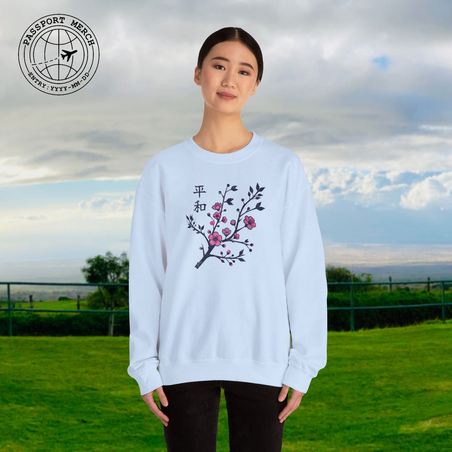 Sakura Serenity, Japan Crewneck