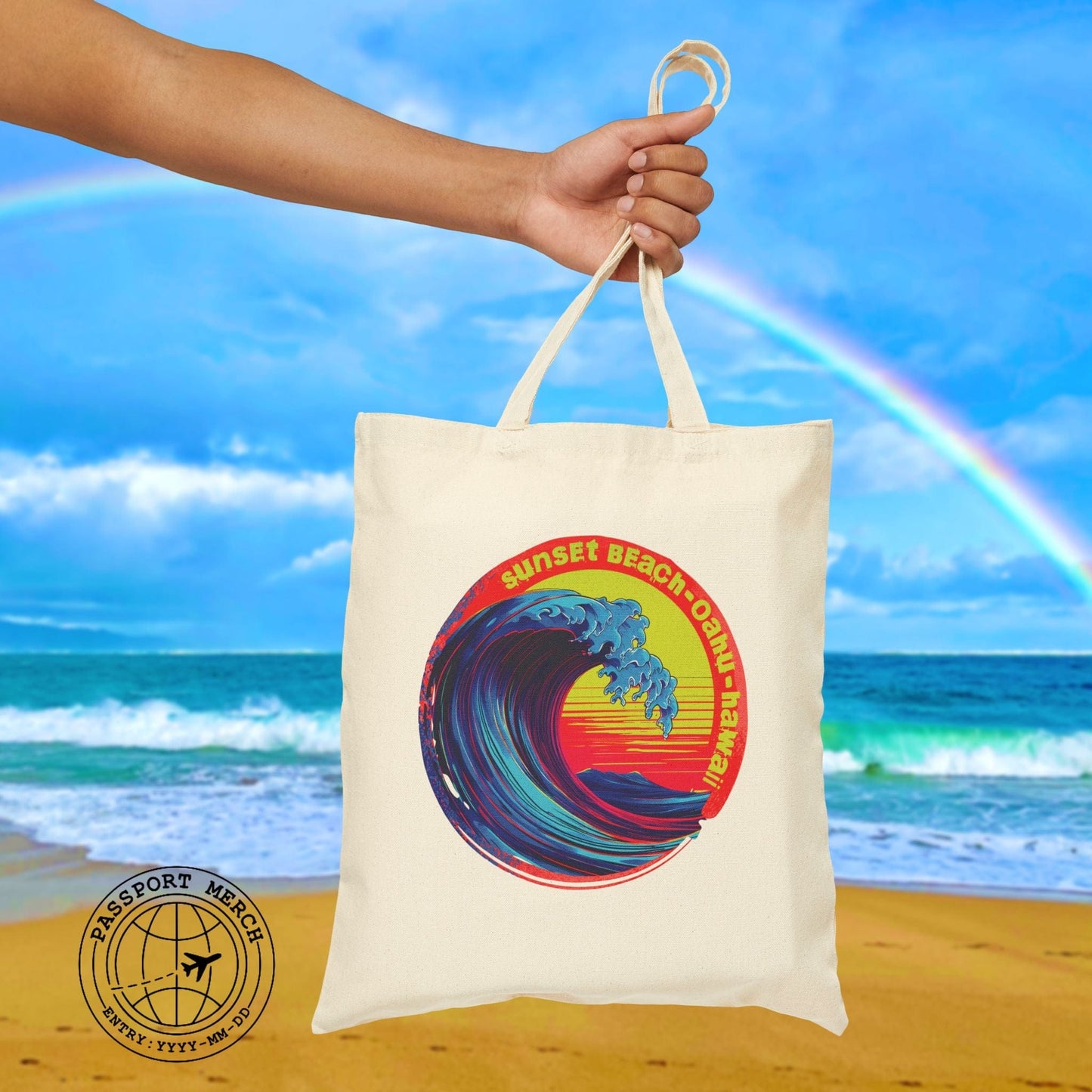 Sunset Beach Oahu, Hawaii Tote Bag