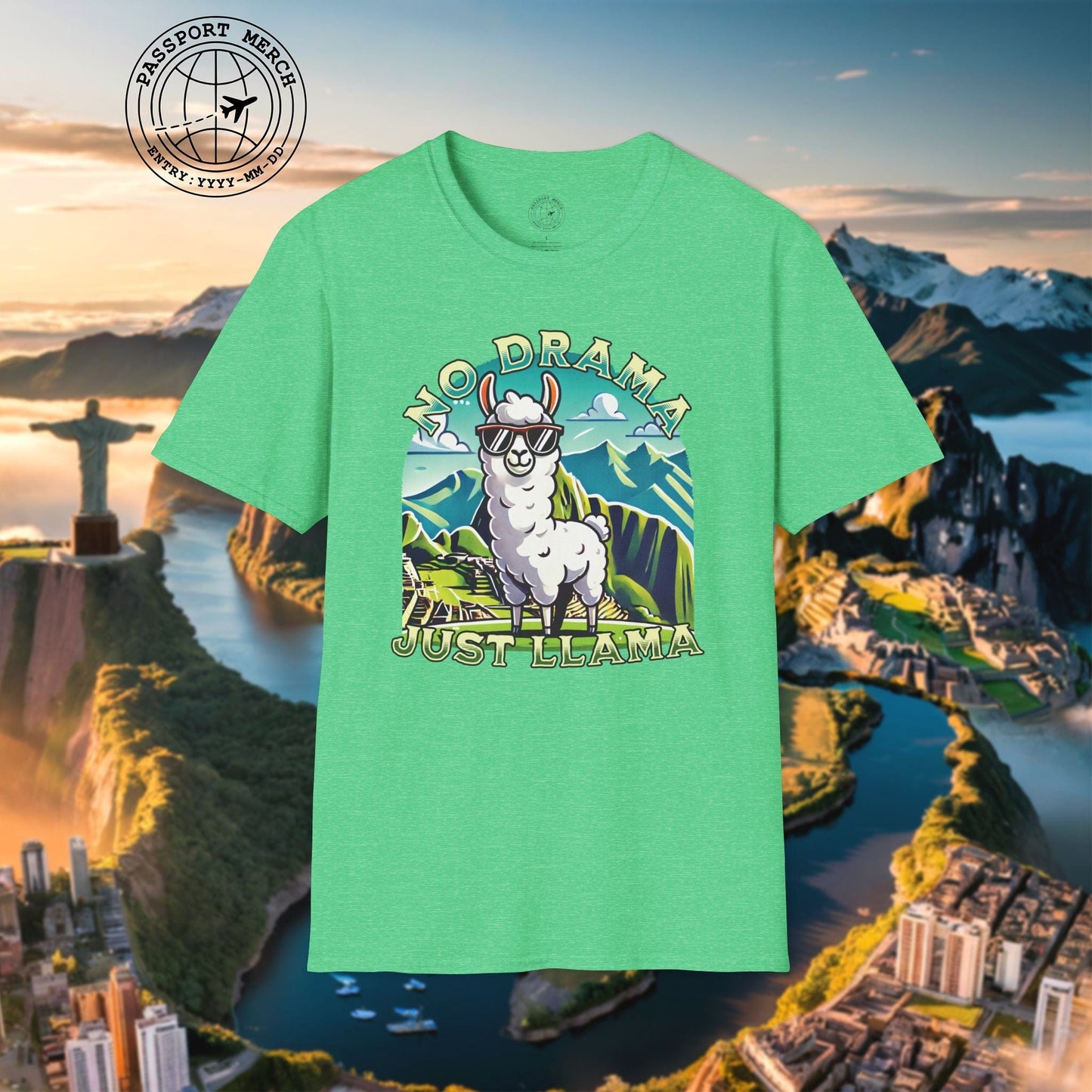 No Drama Just Llama Machu Picchu Peru T-Shirt
