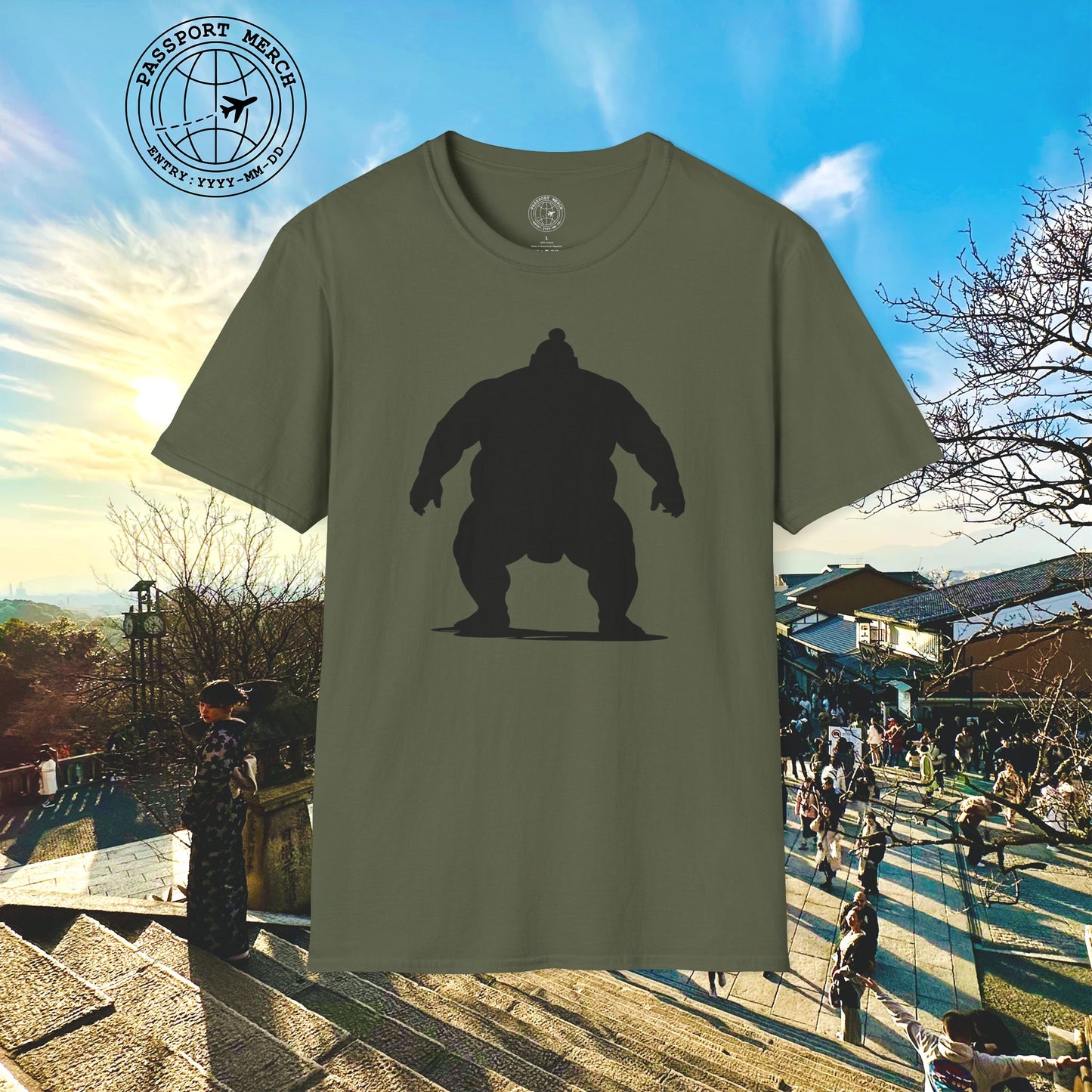Minimalist Sumo Silhouette, Japan T-Shirt