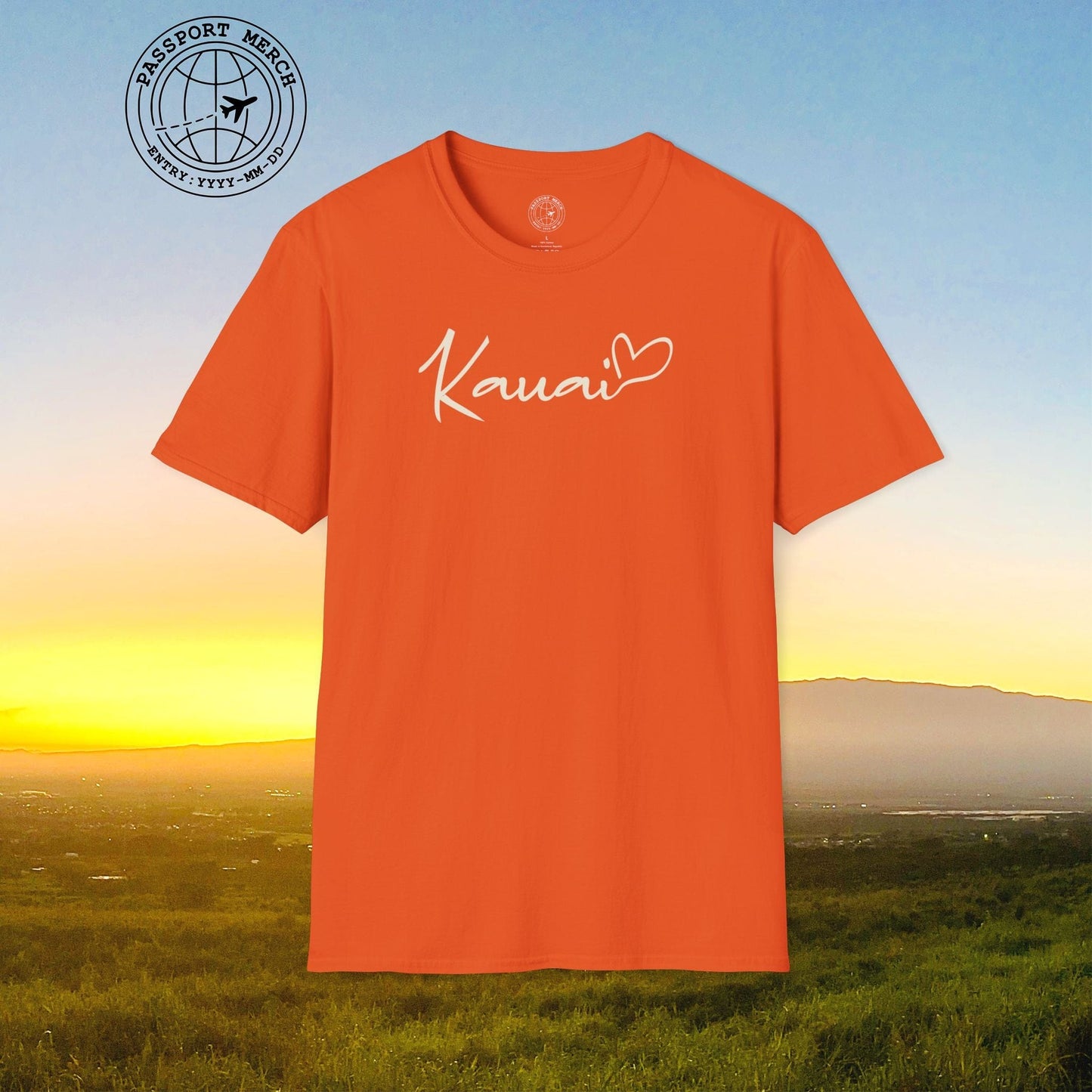 Heart Signature (Islands Edition), Kauai, Hawaii T-Shirt
