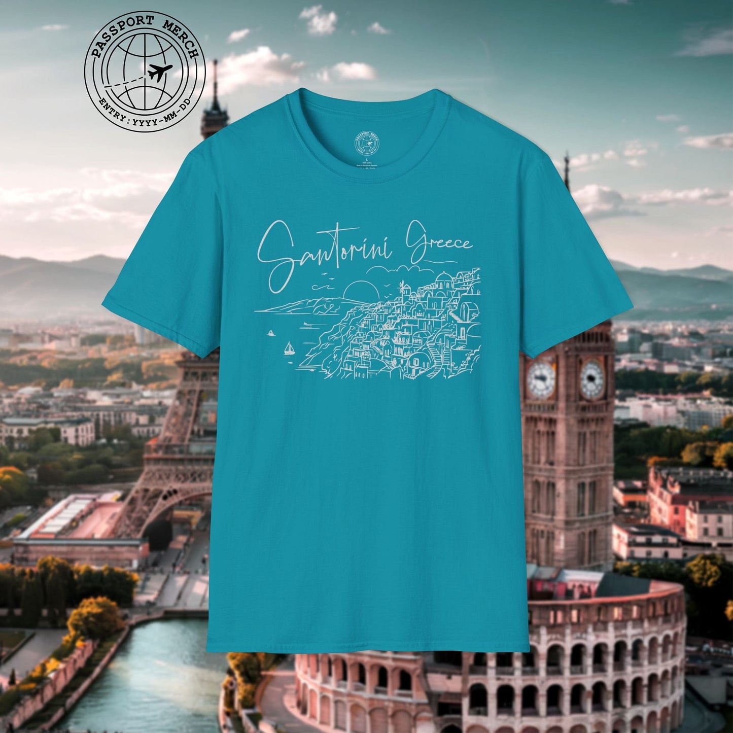 Santorini Dreaming Greece T-Shirt
