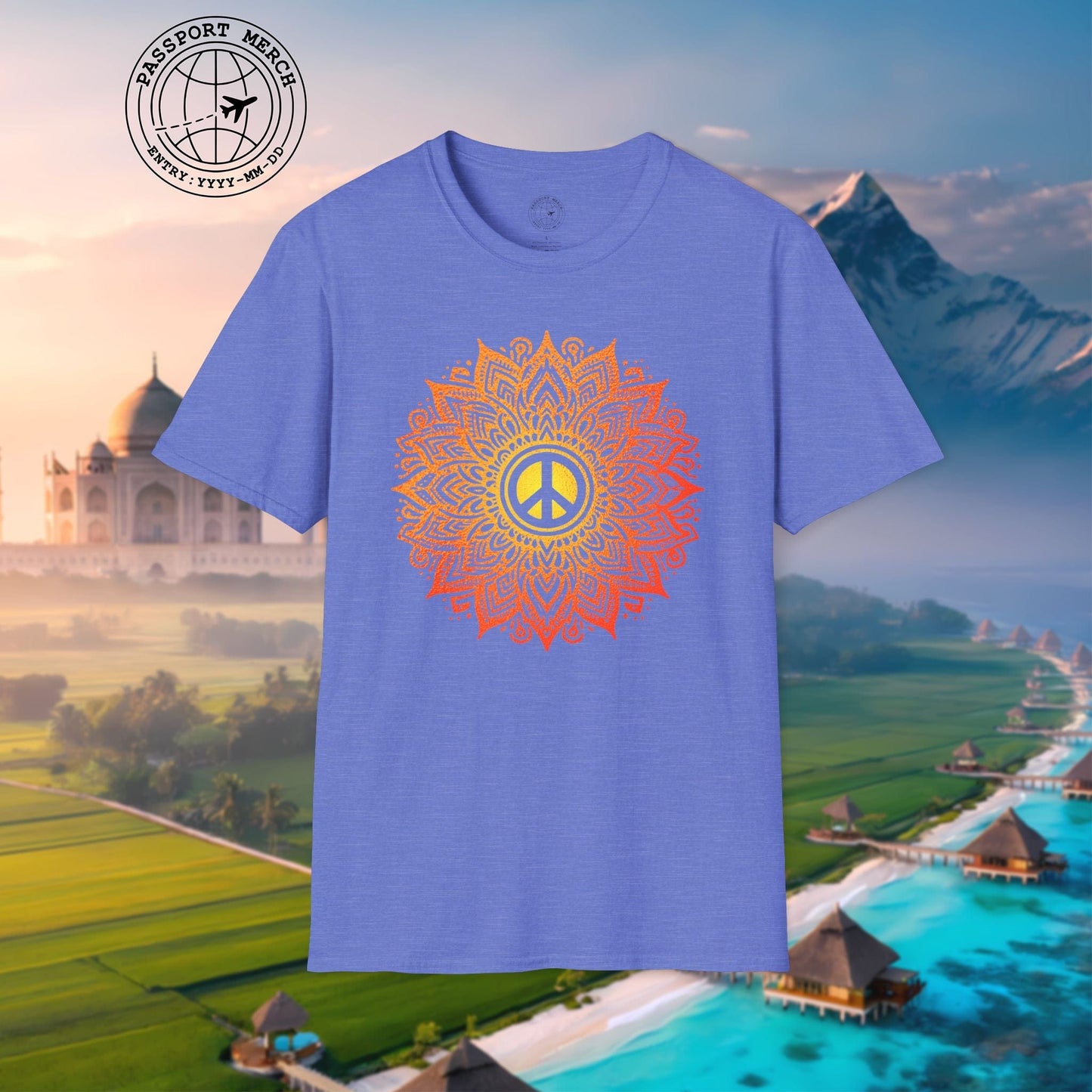 Peace Mandala India T-Shirt