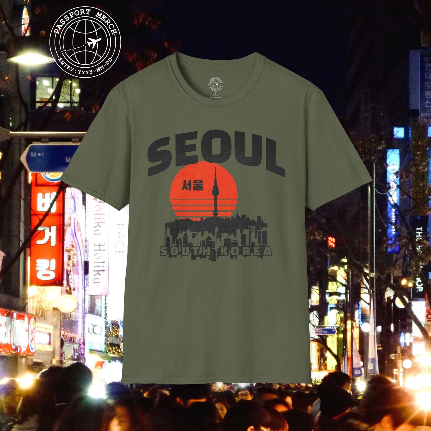 Seoul Retro Vintage Sunset, Korea T-Shirt