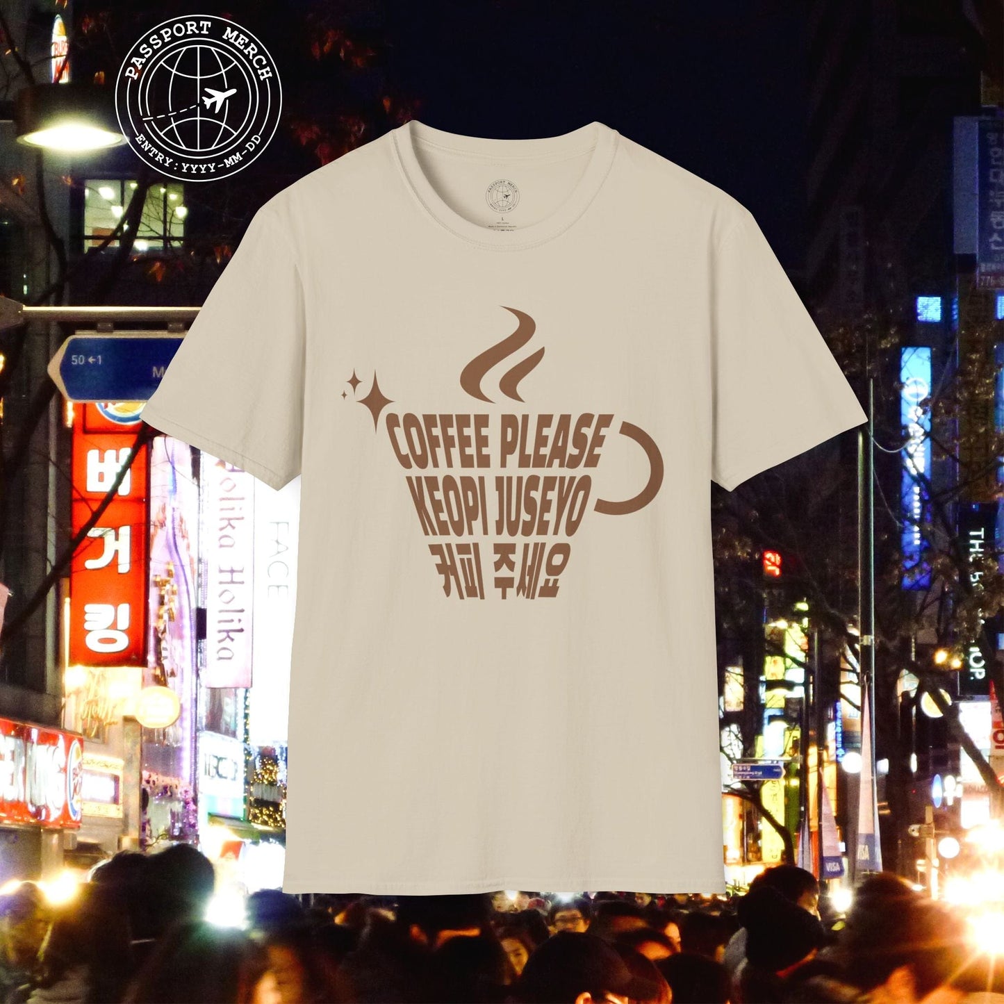 Coffee Please. Keopi Juseyo. Korea T-Shirt