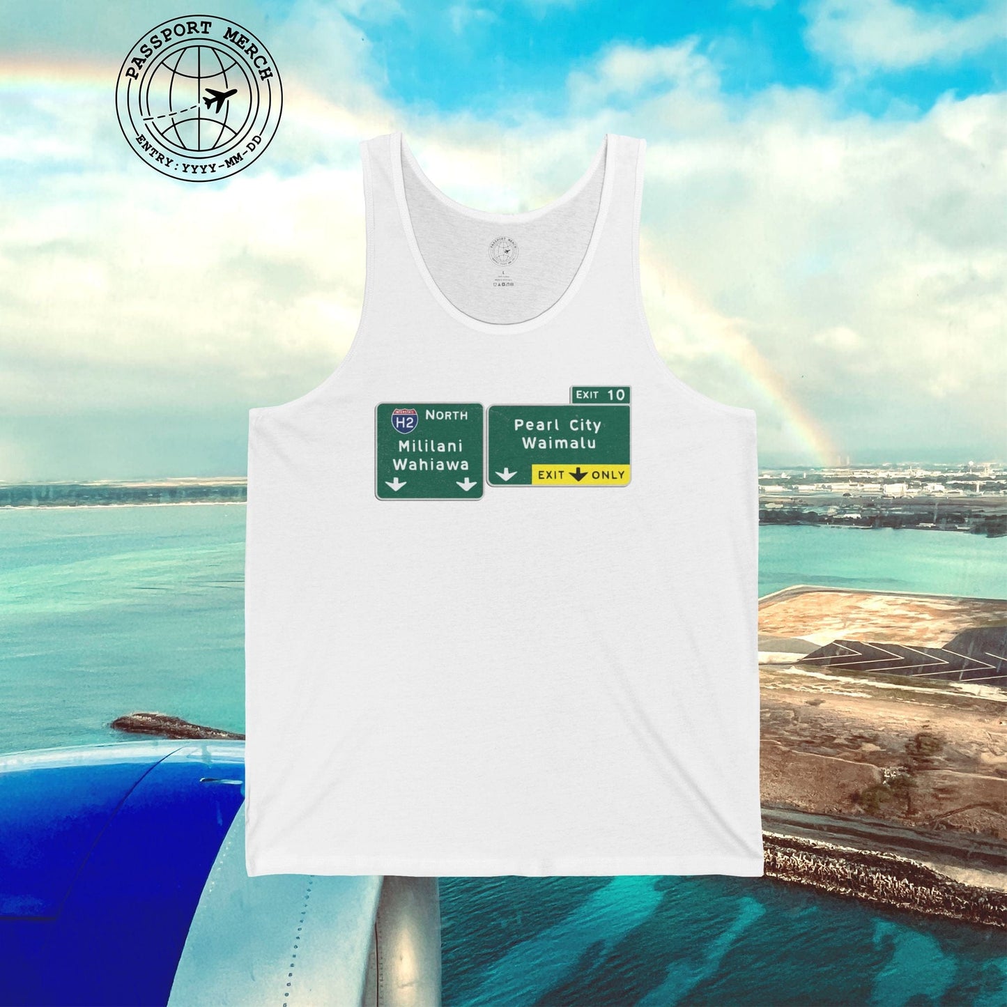 Signs of Wanderlust, Pearl City/Waimalu Exit 10, Hawaii Tank Top
