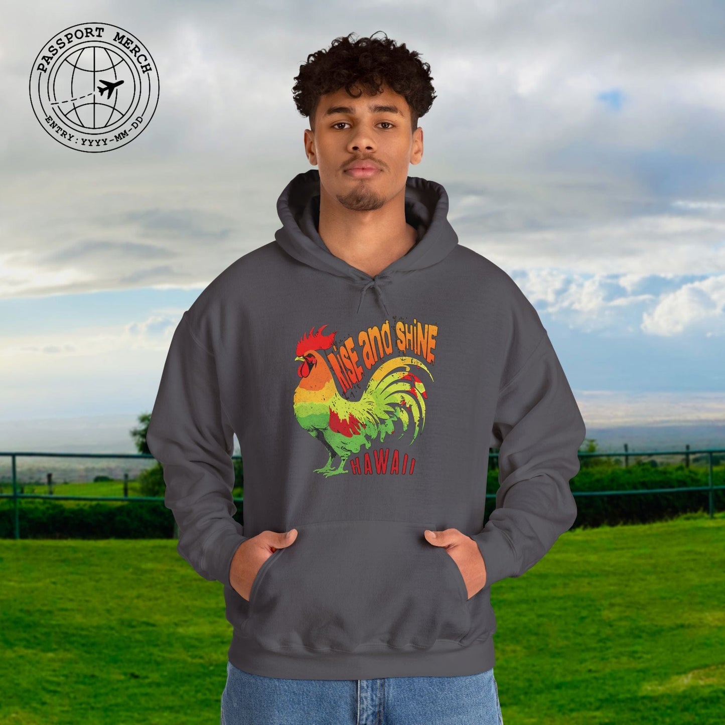 Rise and Shine Rooster, Hawaii Hoodie