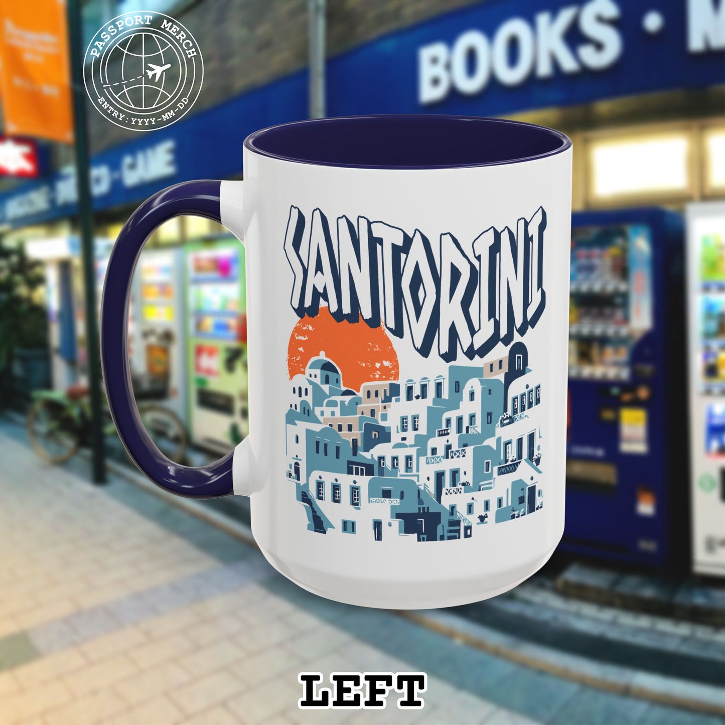 Santorini Shadows, Greece 15oz Mug