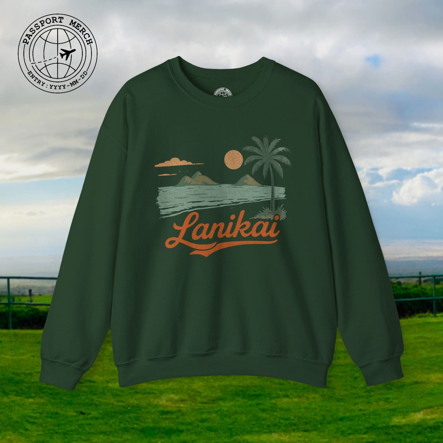 Vintage Lanikai, Oahu, Hawaii Crewneck