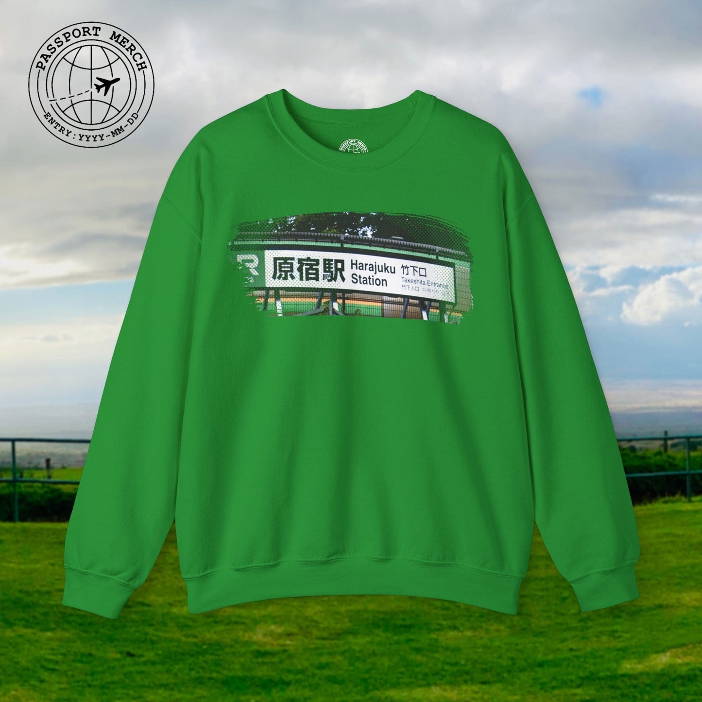 Signs of Wanderlust, Takeshita Street Harajuku Japan Crewneck