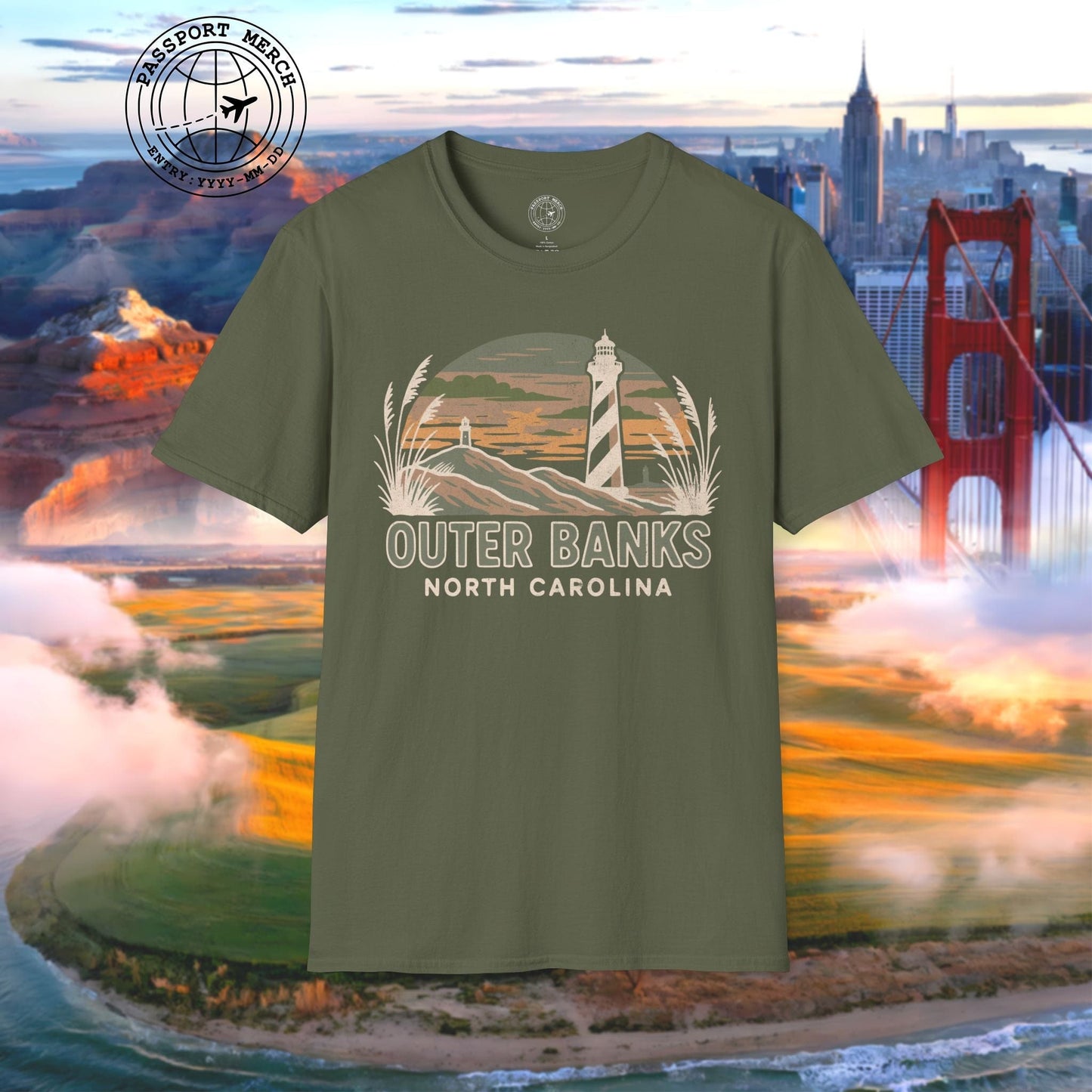 Outer Banks, North Carolina - 80's Vintage T-Shirt