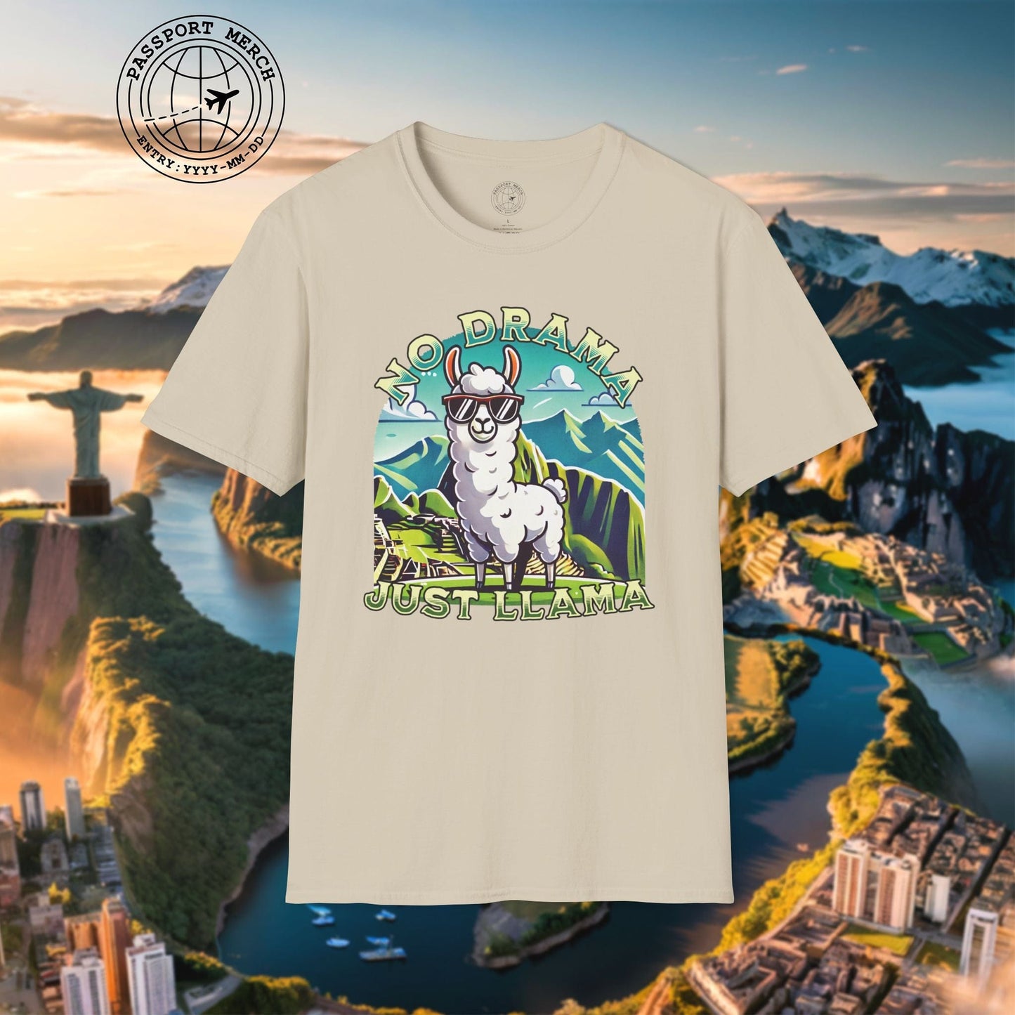 No Drama Just Llama Machu Picchu Peru T-Shirt